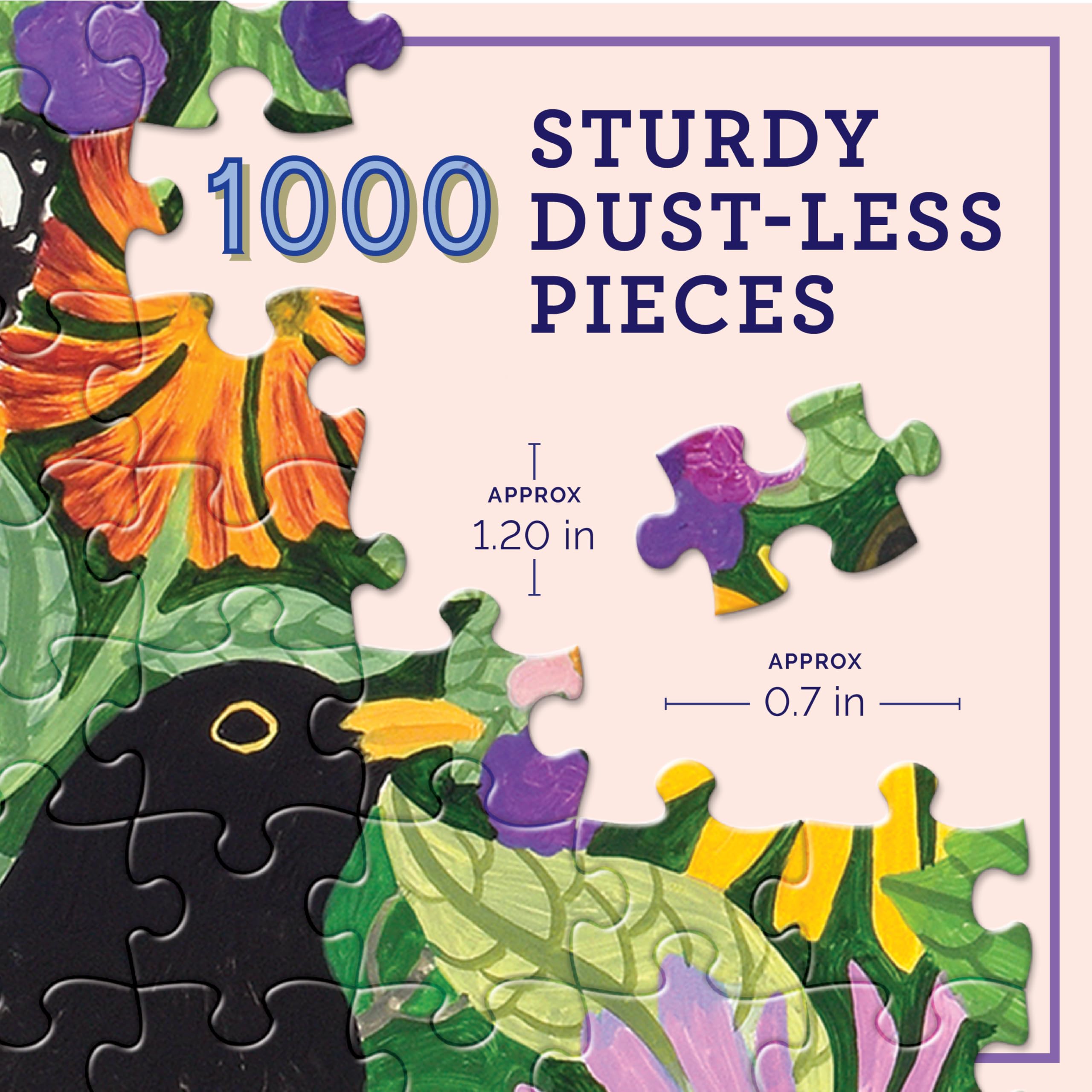 eeBoo Piece & Love: Village Orchard – Puzzle de 1000 pièces – Puzzle carré pour Adulte, scène de Village Anglais de Vanessa Bowman, Nature automnale, écologique