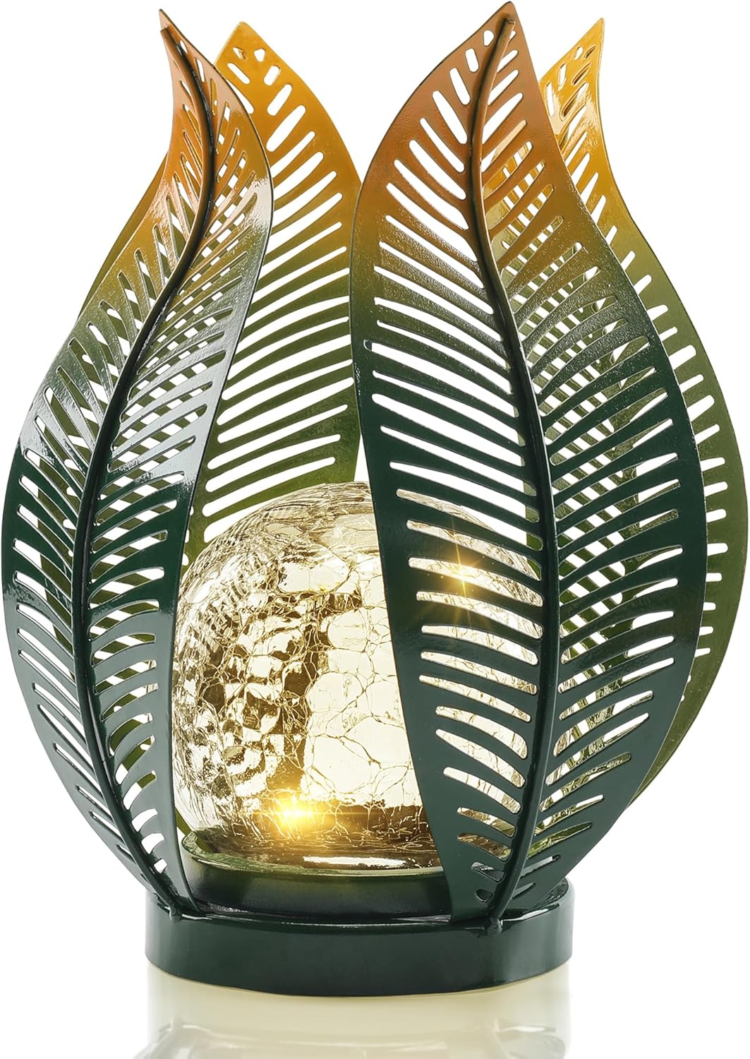 QZGE Solar Garden Lights Outdoor Decorations Garden Decor,Crackle Globe