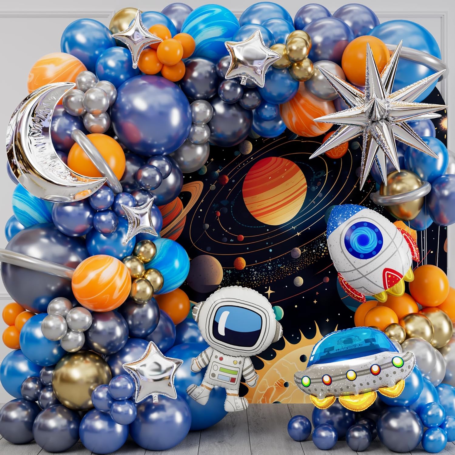 Outer space Balloons decoration for birthday