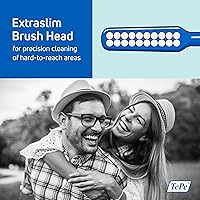 Vista 2 de TePe Cepillo de dientes suave de ortodoncia para implantes – Cabeza de cepillo extra estrecha cuello delgado 1Pk