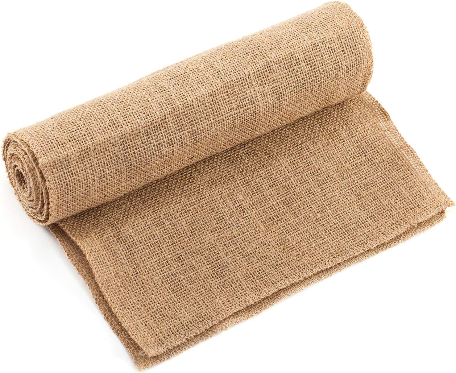 Burlap Table Runner 12x108 Inch, Rustic Country Vintage Table Runner for Outdoor Wedding Birthday Party Banquet Decoration
