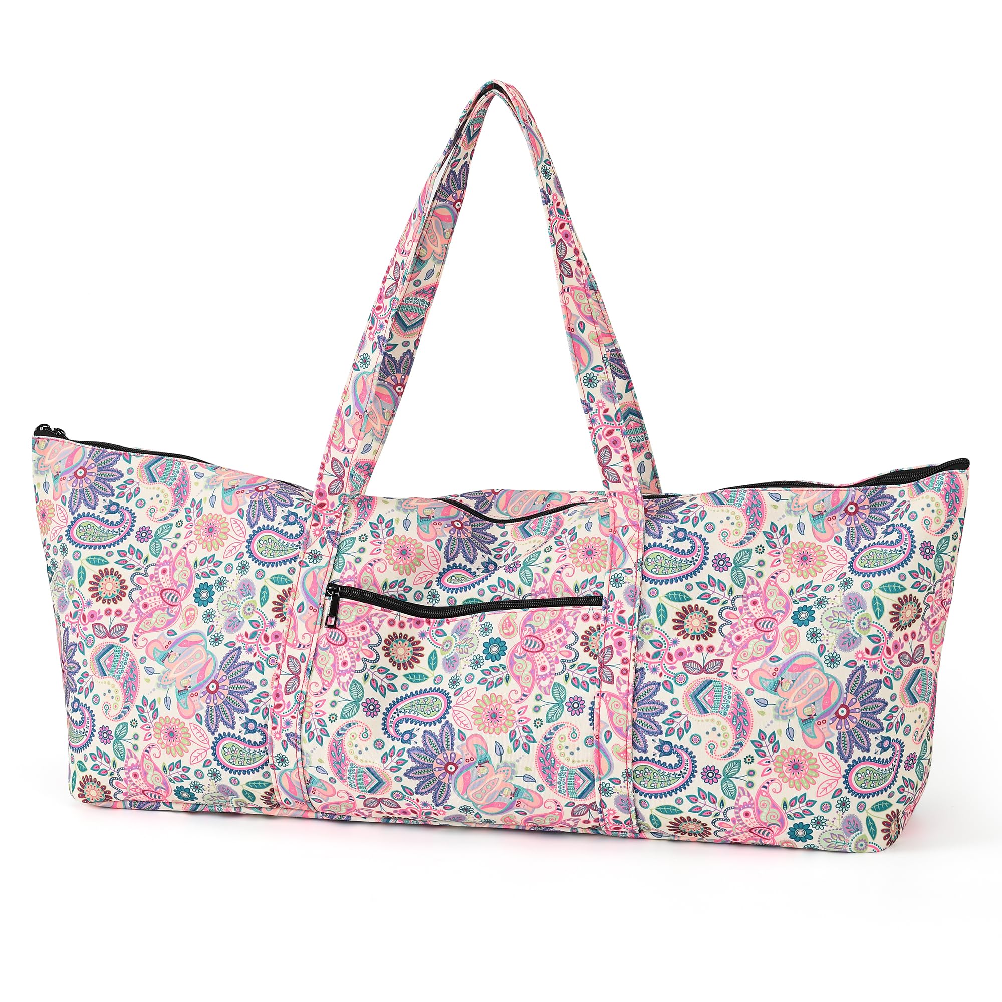 Boulder Bee Yoga Mat Bag with Wet Pocket, Large Yoga Mat Carrier, Yoga Gifts for Women, Gym Tote Bag for Travel Office Beach Workout