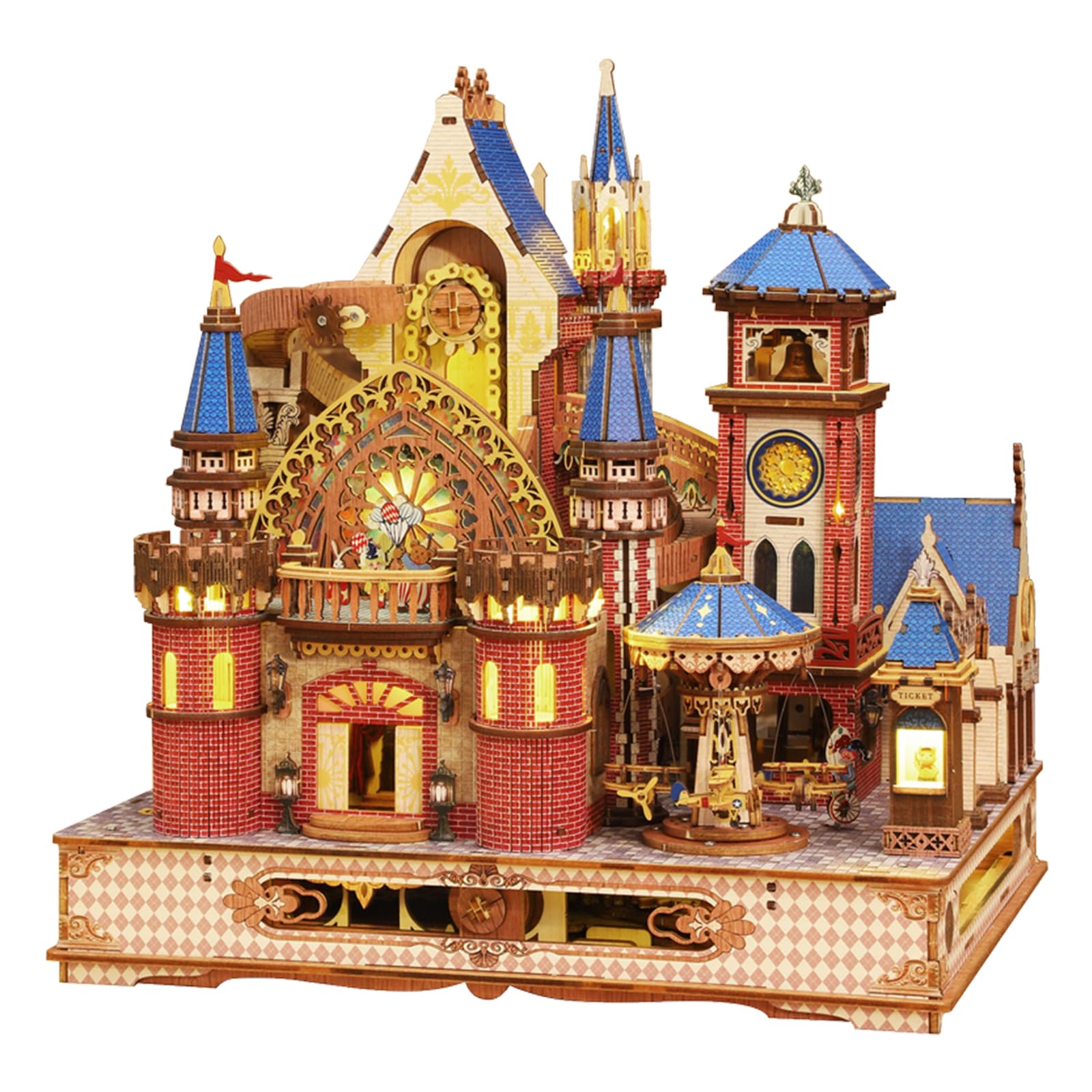 Amazon.com: LogicTwist DIY 3D Wooden Puzzles for Adults,Alnwick