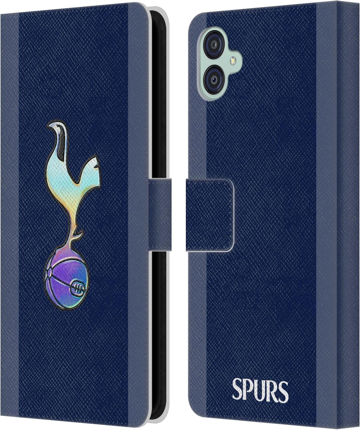 Head Case Designs Officially Licensed Tottenham Hotspur F.C. Dark Blue and Purple 2023/24 Badge Leather Wallet Case Compatible with Samsung Galaxy M04 5G / A04e