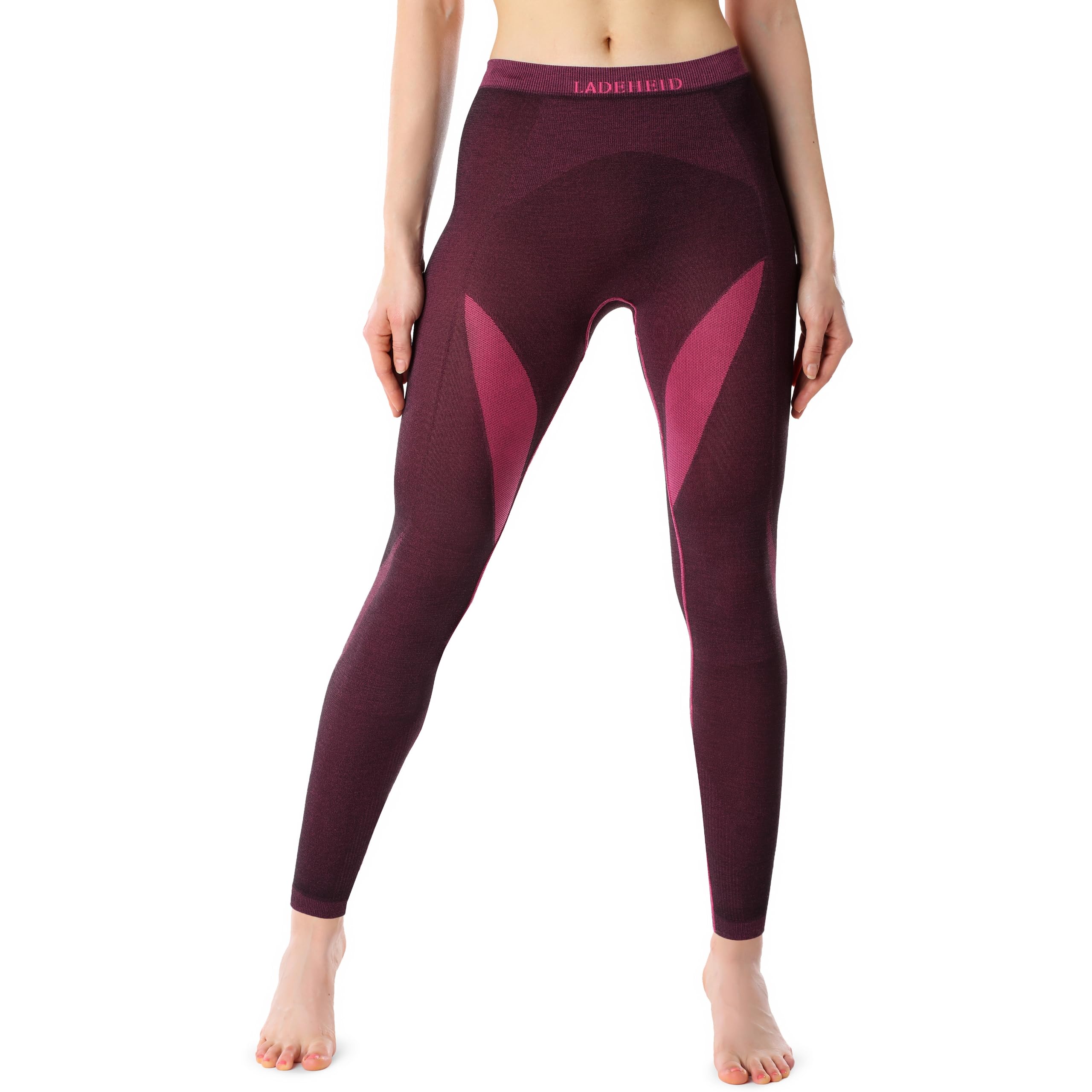 Ladeheid Damen Winter Funktionsunterwäsche Thermounterwäsche Skiunterwäsche Lange Unterhose Thermoaktiv LAGI005