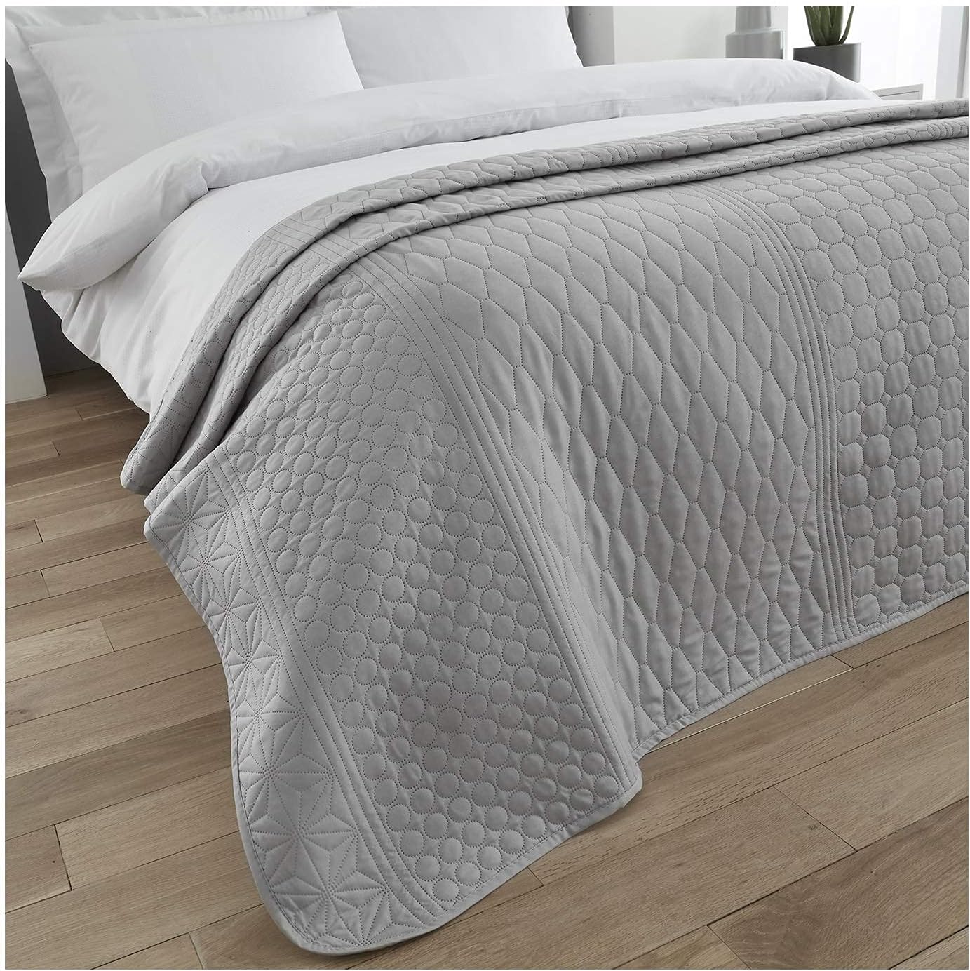 FAIRWAYUK Quilted Bedspreads Double Size Ultra Soft Lightweight Bed
