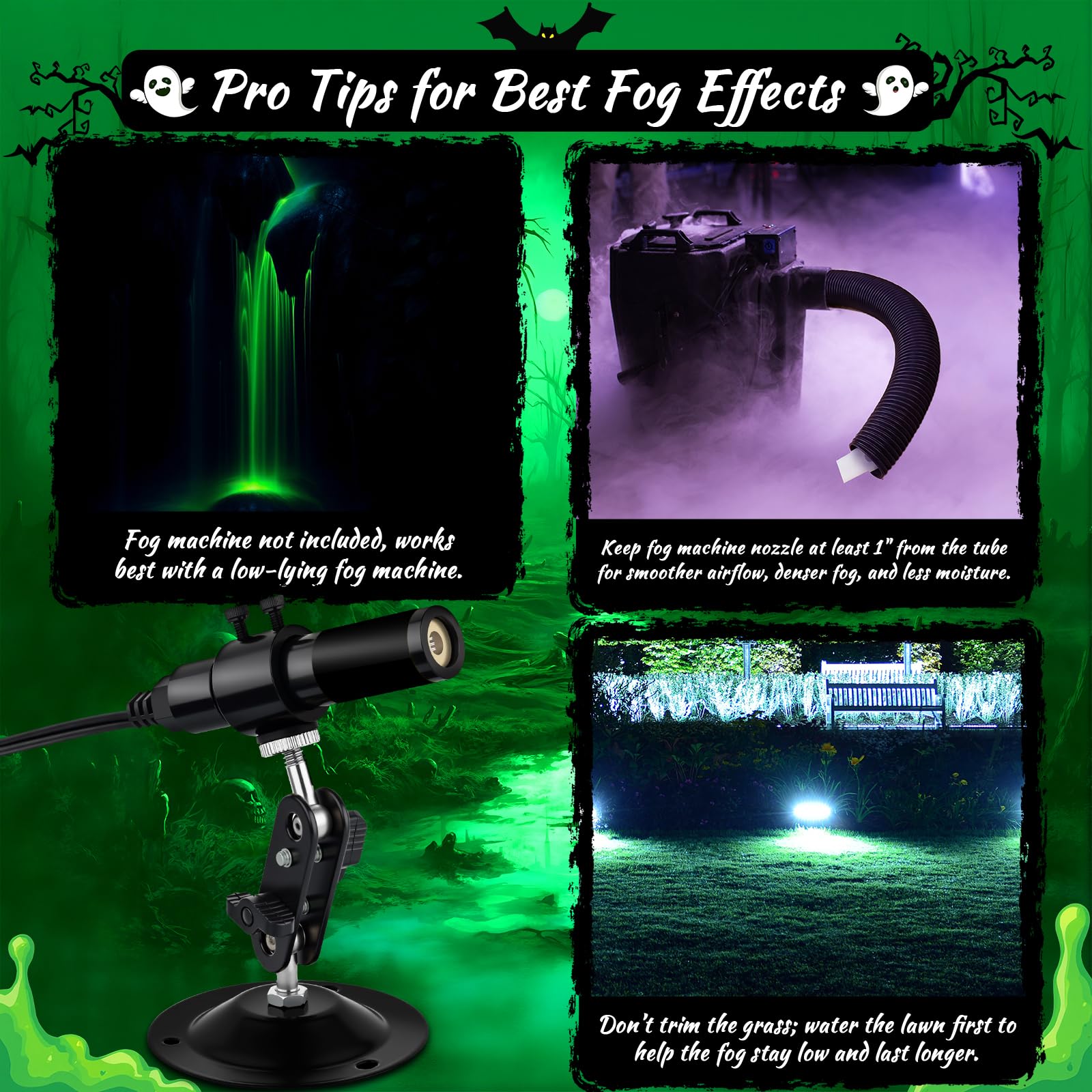 Green Laser Swamp Projector - Halloween Decoration -3
