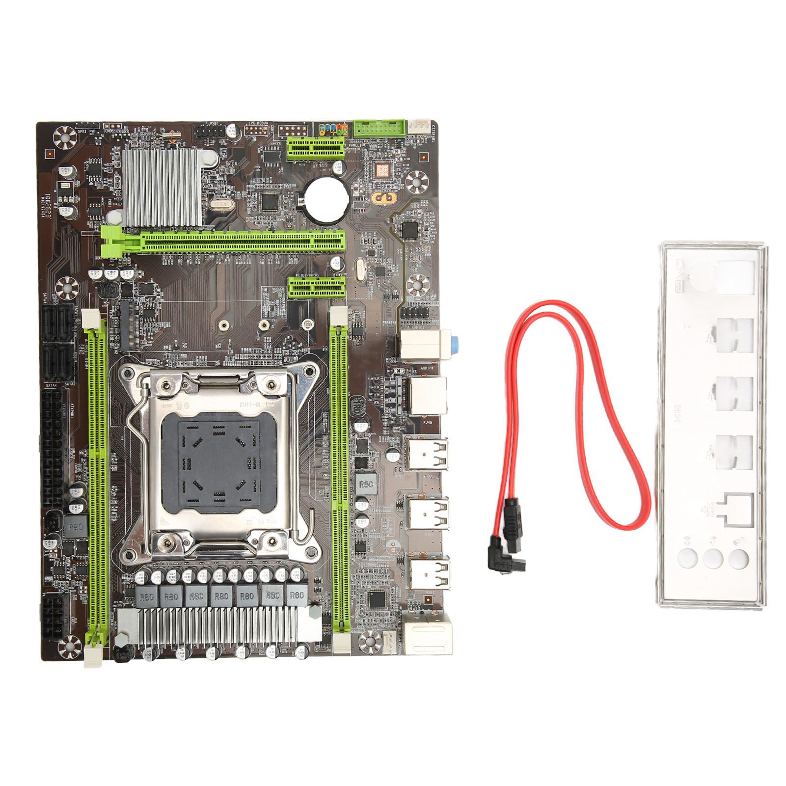 dsheng Carte Mère Ddr3 4 Pcie X16 Usb2.0 pour Carte Réseau Lga2011 Sata2.0 Phase Lga 2011 V1 pour Carte Réseau Informatique V2 Channel X79