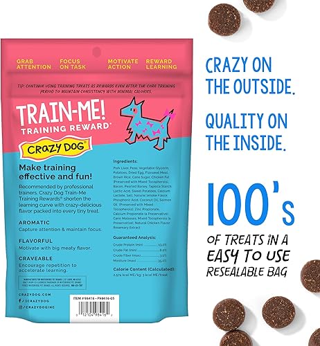 Miniatura 2 de Crazy Dog - Premios Train-Me para perro Dulces de recompensa por entrenamiento para perros Regular 16 onza Blanco