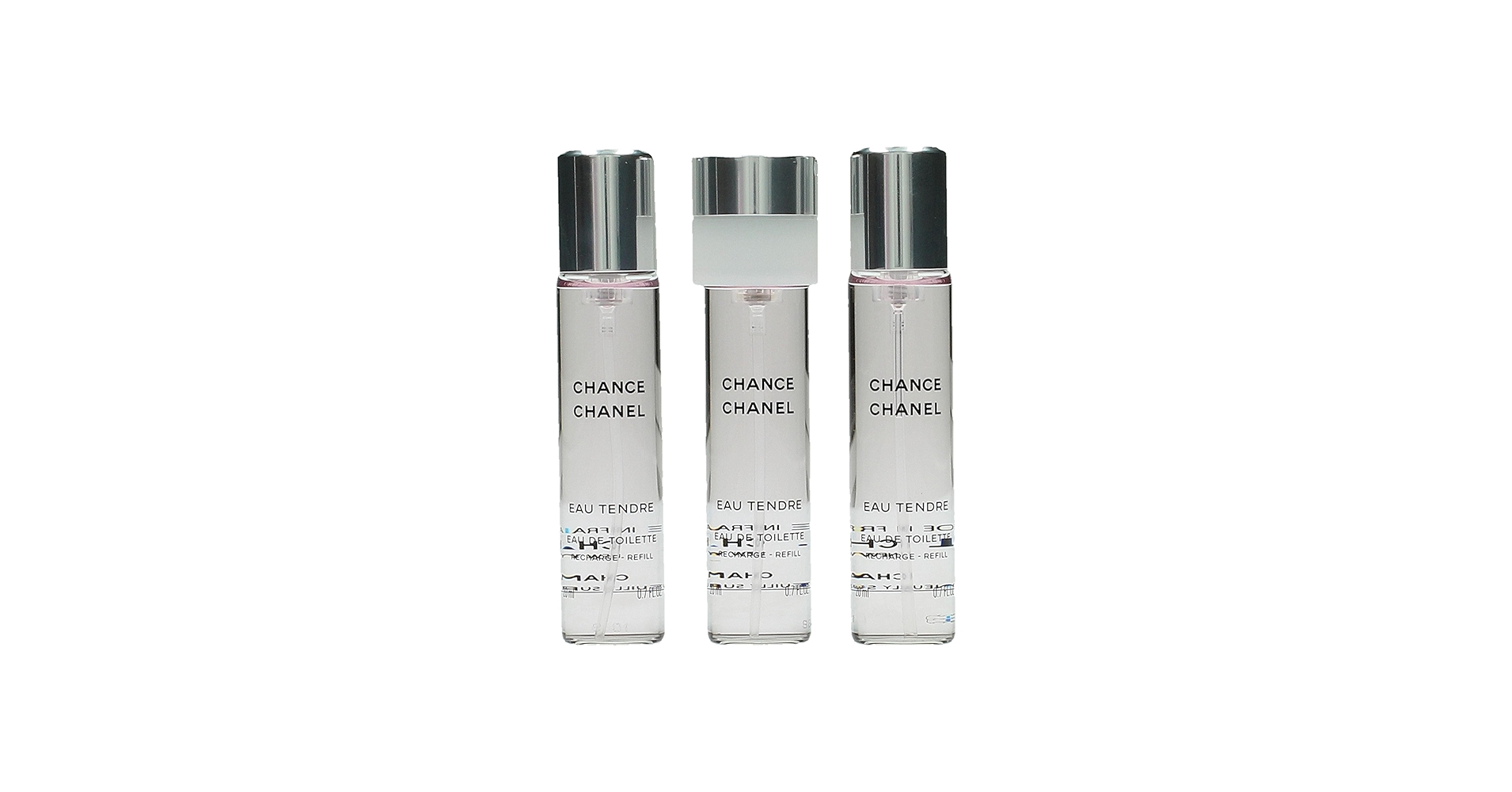 CHANEL CHANCE EAU TENDRE 3x20ml3本セット CHANEL CHANCE EAU TENDRE Twist & Spray EDT Set 3 X 0.7 Oz