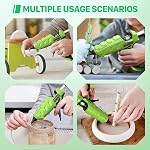 SEEKONE Gun à colle chaude pleine taille, 60/100W Gun double puissance à grande colle 20 Pcs bâtons de colle Premium, kit de colle industrielle haute température pour les réparations rapides à domicile, les arts, l'artisanat, DIY, Étalonnage