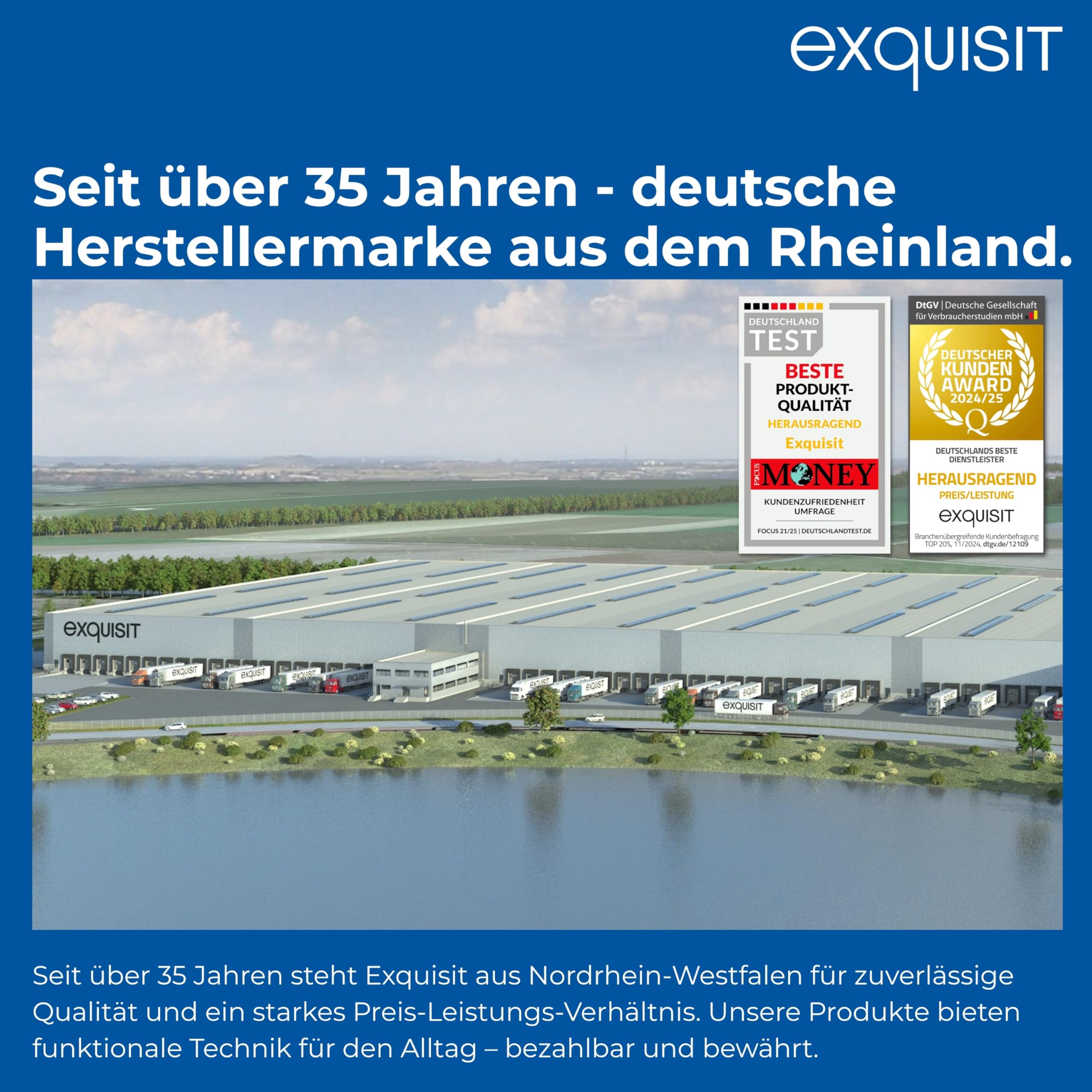 Exquisit EGSP56312-E-030E Einbau-Geschirrspüler 12 Maßgedecke 49 dB leise Aquastop Startzeitvorwahl höhenverstellbarer Korb LED-Anzeige