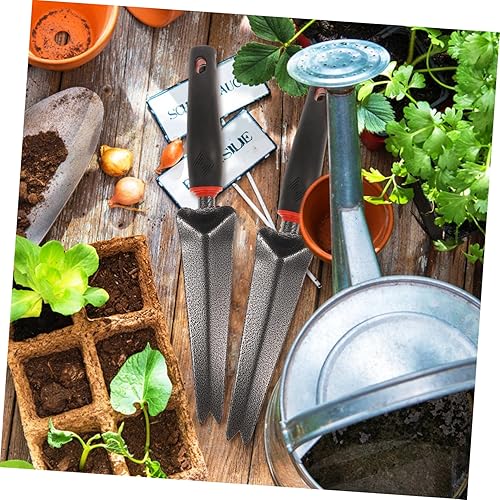 Miniatura 5 de Práctico extractor de desbrozadora, herramienta extractor de desbrozadora de acero, herramientas de deshierbe de mano bifurcada, herramienta de