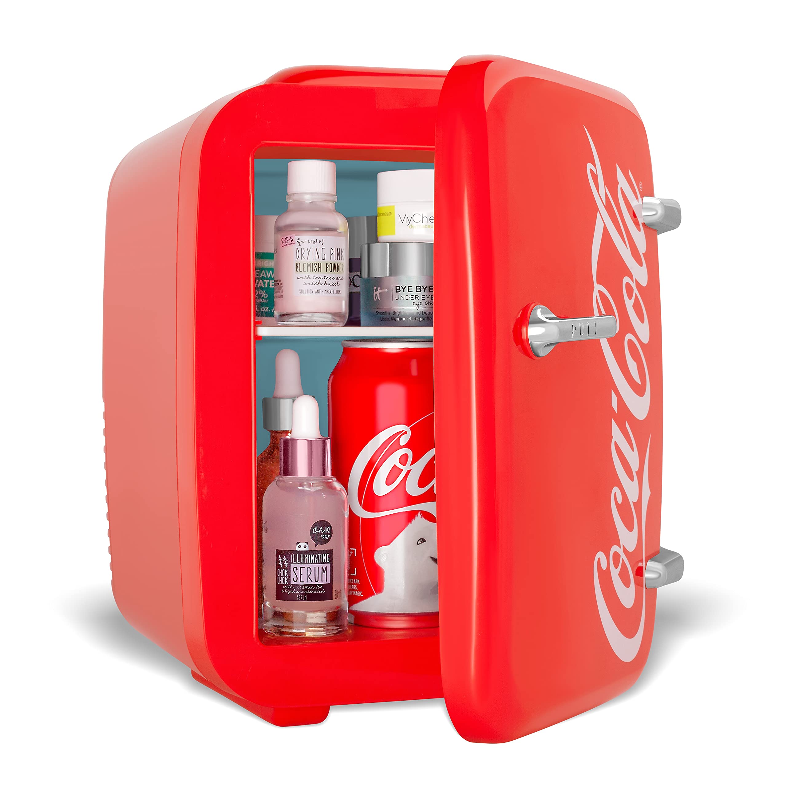 Cooluli Retro CocaCola Mini Fridge for Bedroom Car, Office Desk