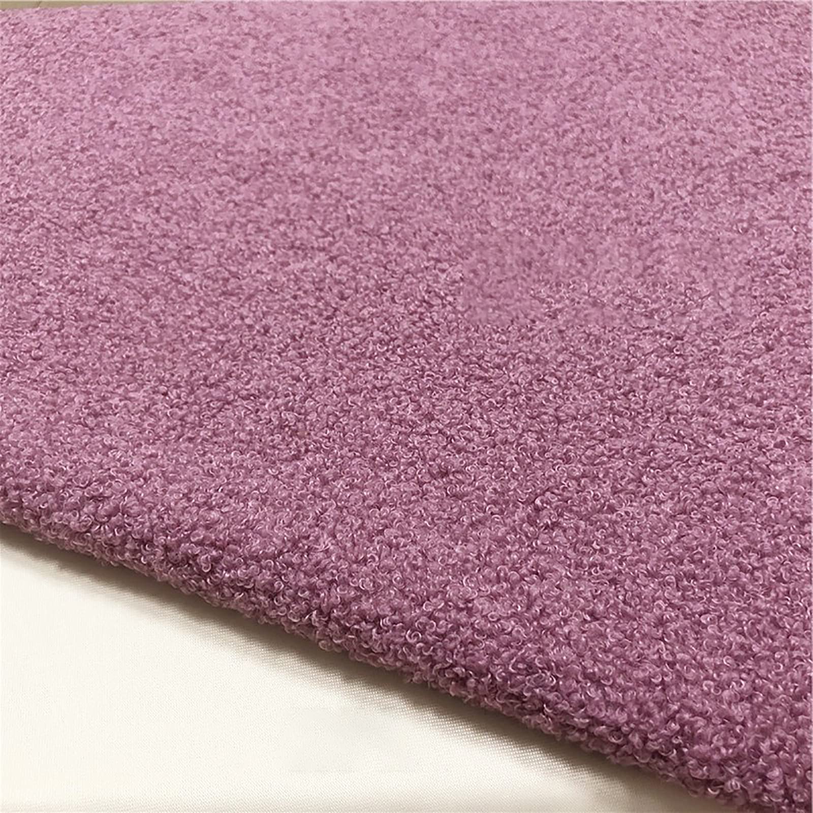 Púrpura Tela de Felpa Tejido de Terciopelo Teddy Resistente al Desgaste Polar Tela de Lana Material Artesanal de imitación de Lana de Cordero(Size:1.6m*3m)