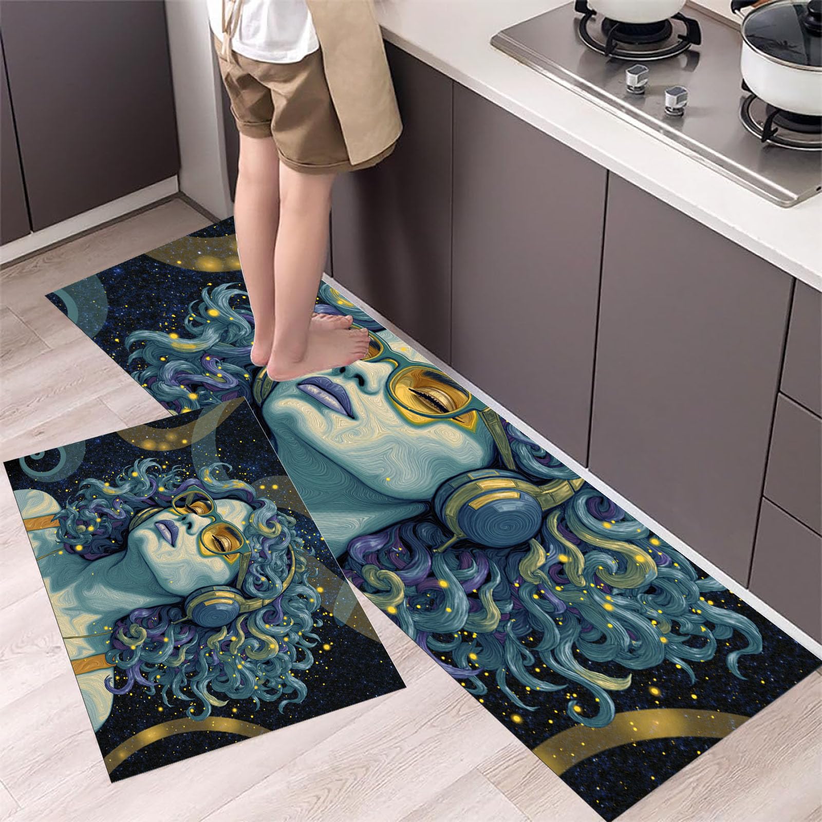 Alfombras de cocina lavables y antideslizantes para evitar resbalones