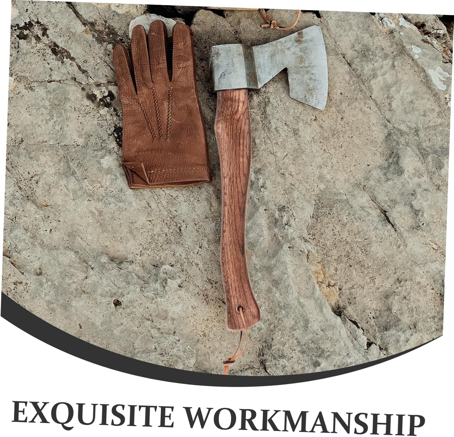 BESPORTBLE 2pcs Wooden Hatchet Handle Replacement Ergonomic Grip for Camp Axe for Easy Installation and Comfortable Use