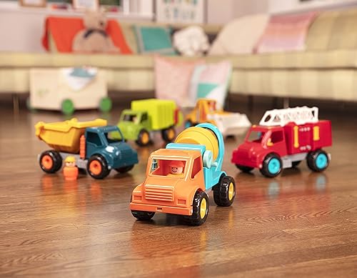 Miniatura 16 de Battat Camión volquete amarillo - Camiones clásicos para niños pequeños - Juguetes de construcción para niños - Ruedas de goma suave - 18 meses + -