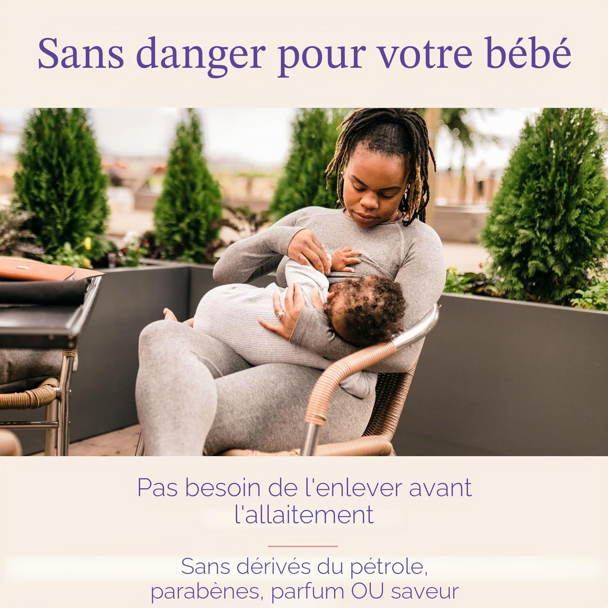 Mam Ensemble de 8 biberons de 130 ml, 160 ml et 260 ml, 1 tétine Start Nanò, 4 disquettes, 1 bec souple et poignées, couleur beige & Lansinoh I Crème Lanoline HPA 40 ml