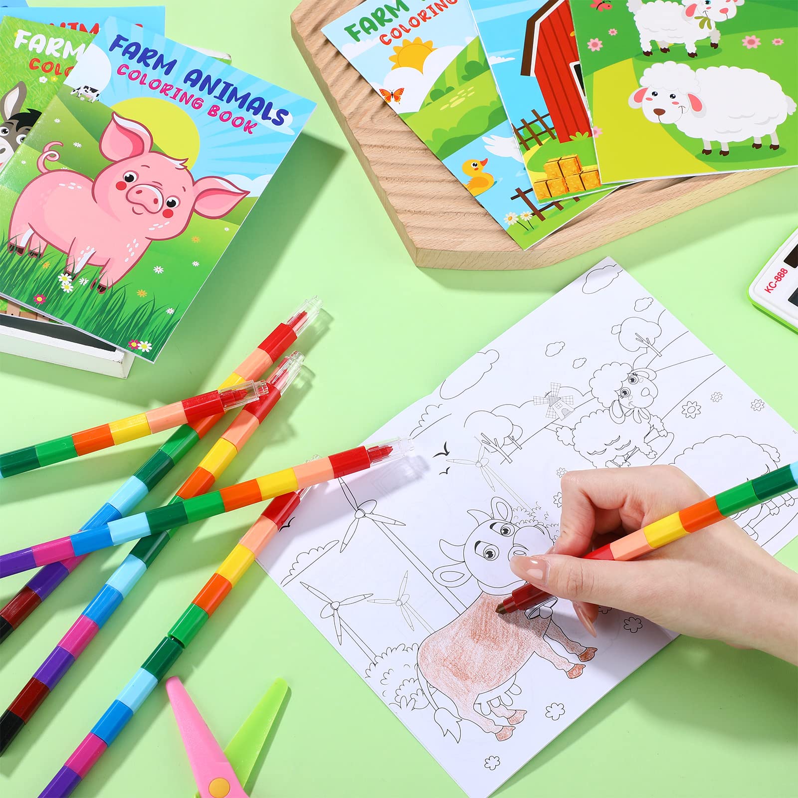 Snapklik.com : 24 Pcs Farm Animals Coloring Books For Kids Bulk