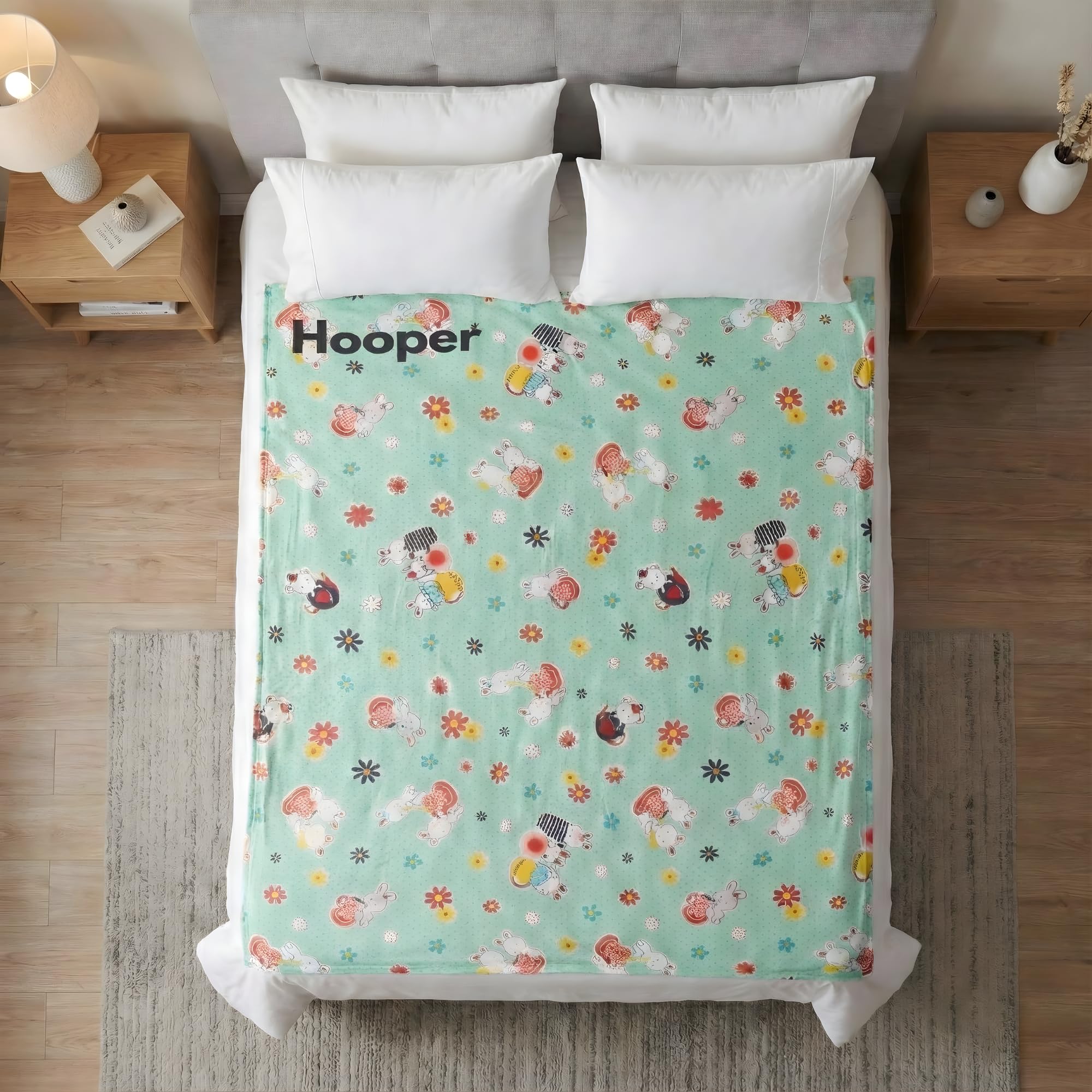 Hooper Plastic Bed Protector Sheet for Adults and Kids. Double Bed Size-image-4