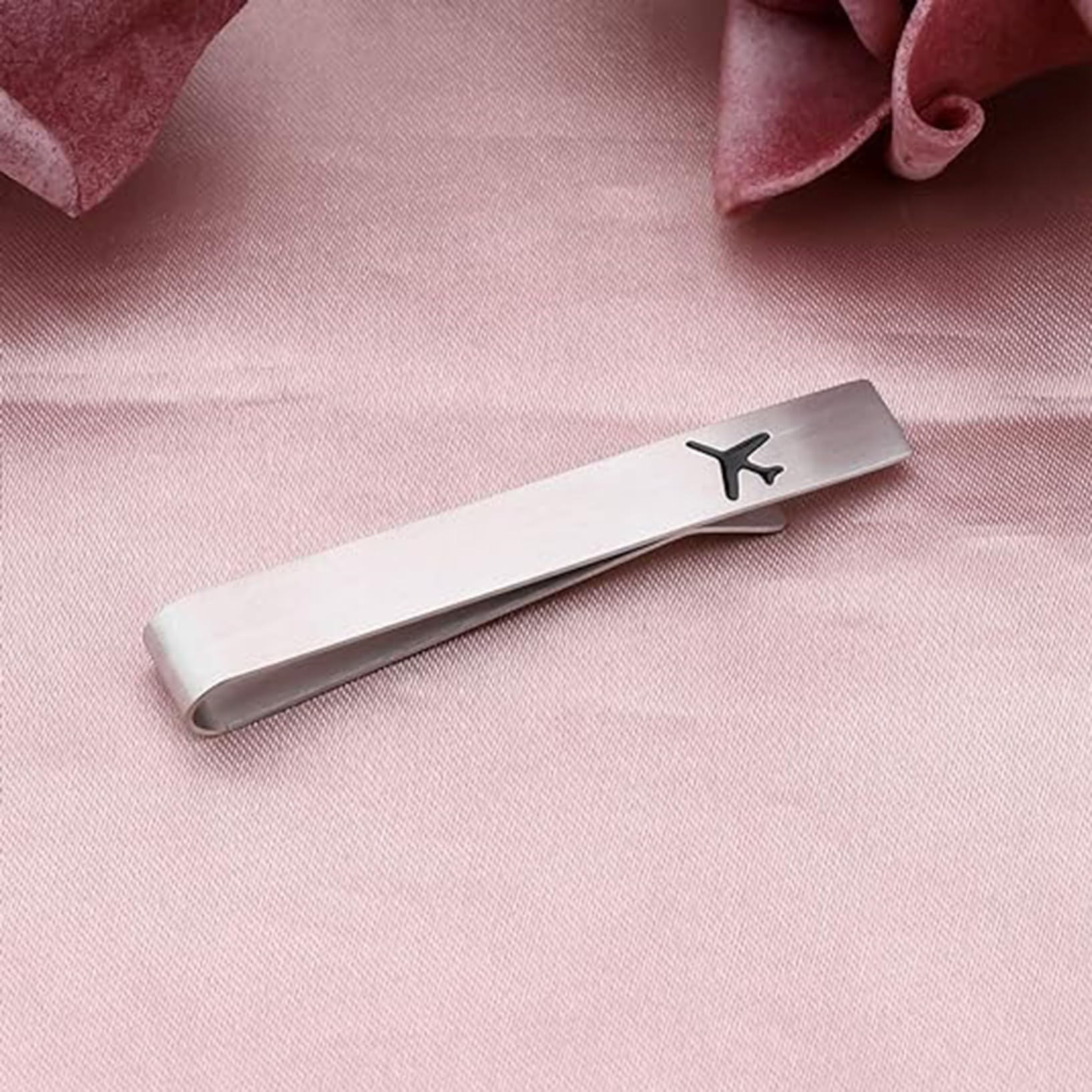 Clip de corbata de avión, joyería de avión, regalo de piloto, clip de corbata seguro para mosca, regalos de aviación, barra de corbata de piloto, regalos de viaje de larga distancia, regalo para