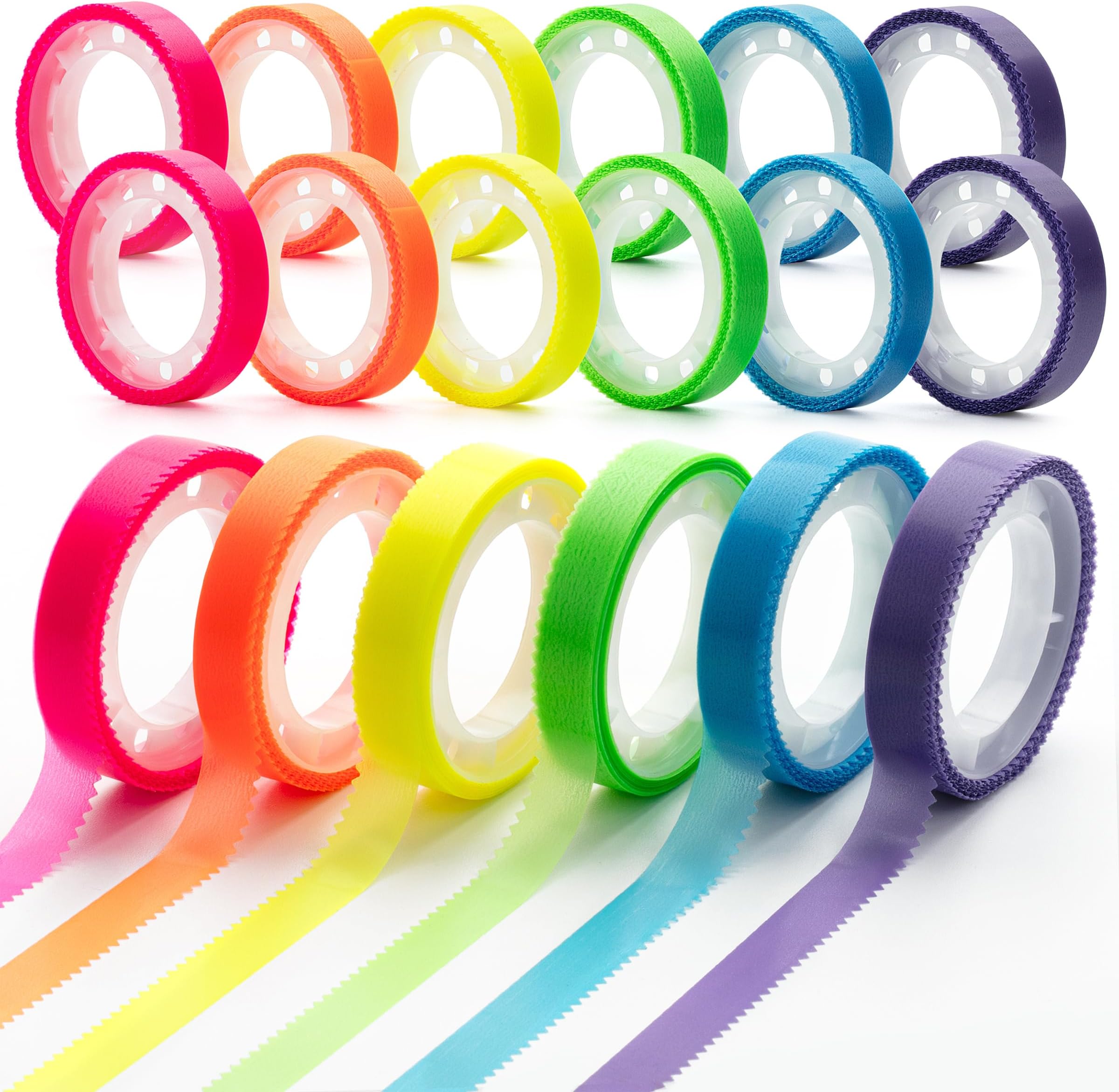 Mr. Pen- Highlighter - 12 Rolls, 0.31 x 16.5 ft Bible Strips, Colorful Transparent Removable for Books, Highlighting, Bible Tape