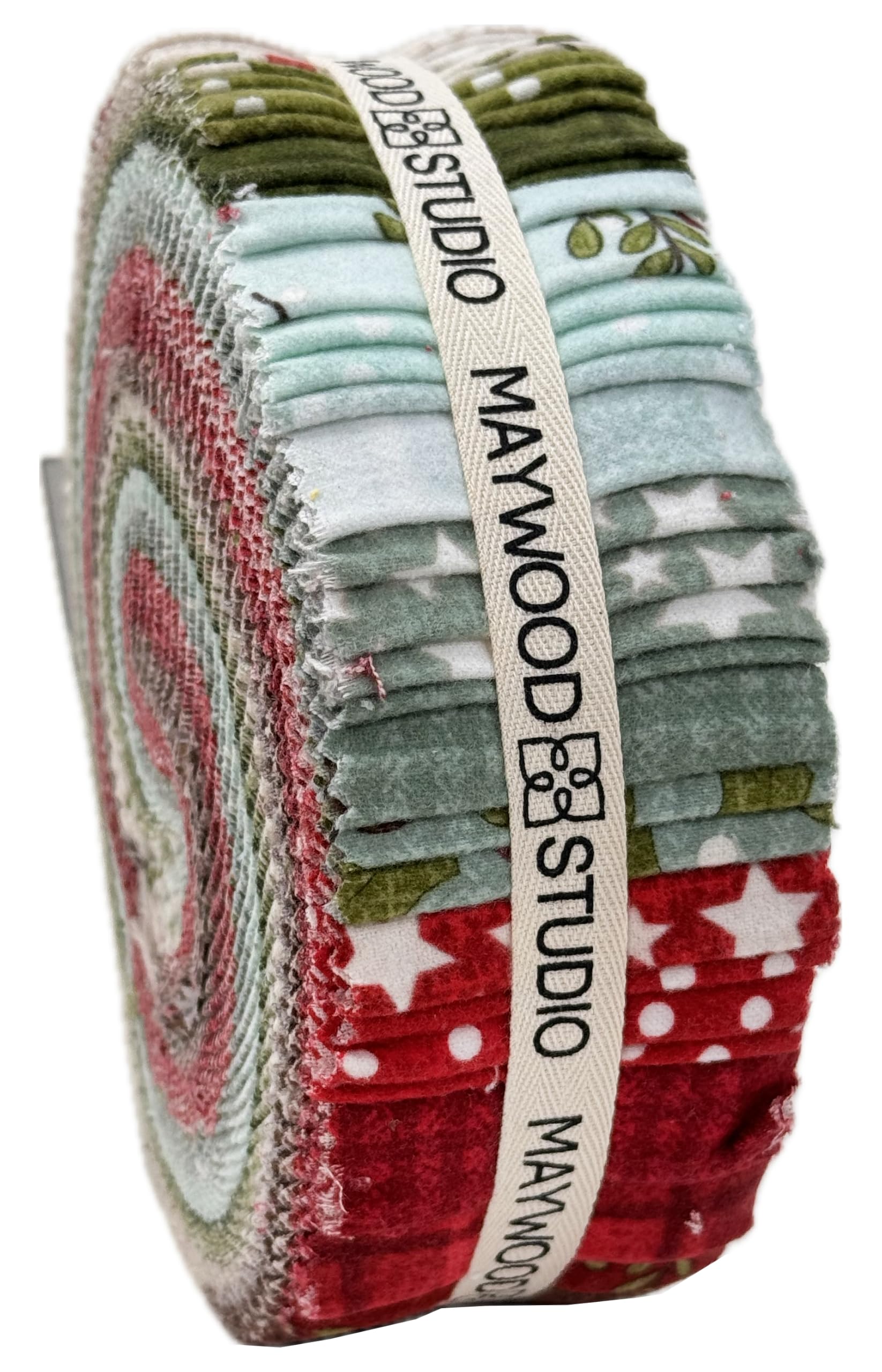 Maywood Studio Assorted Bonnie Sullivan Snowtop Mountain Flannel Strips 40 2.5-Inch Strips Jelly Roll