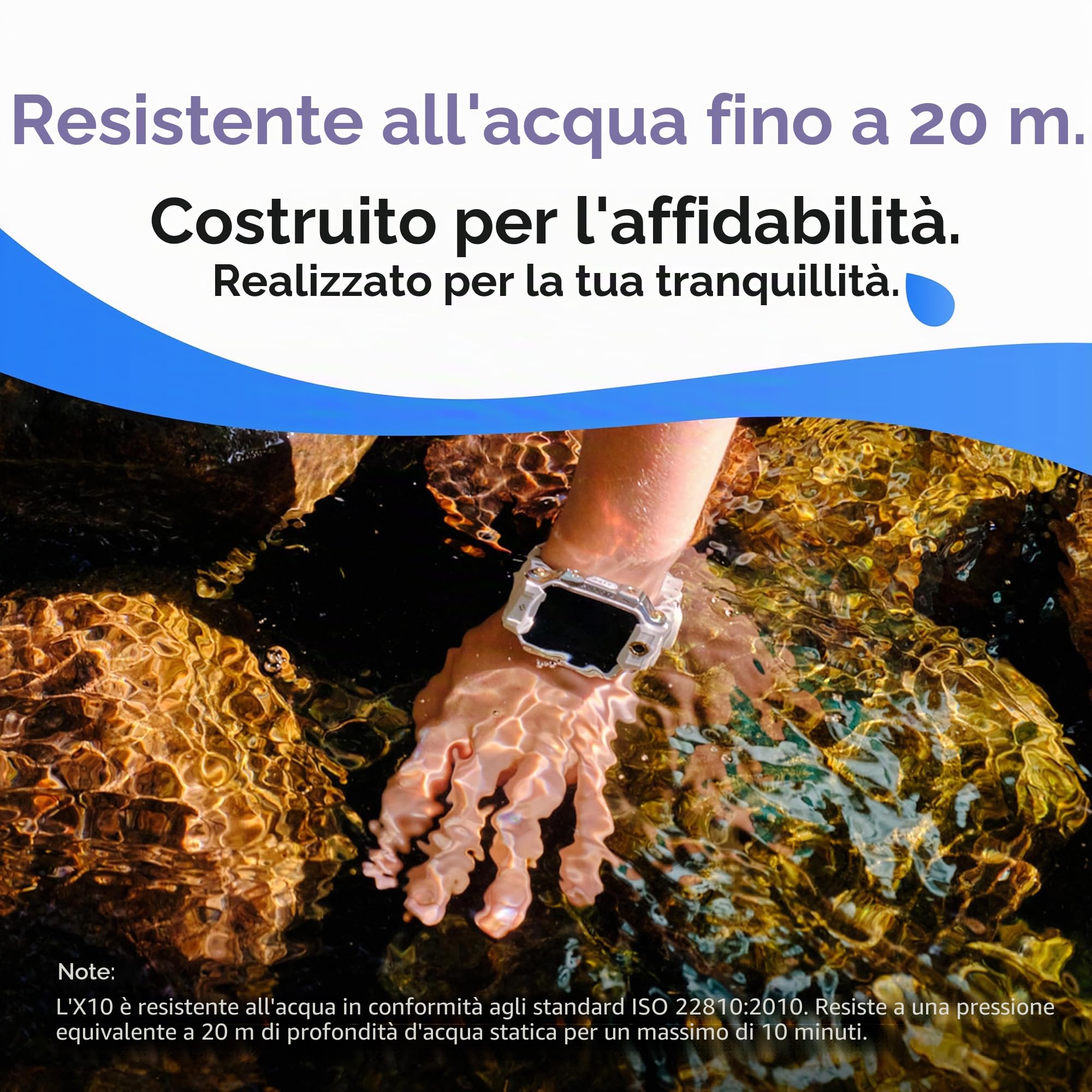 imoo X10 Smartwatch per Bambini, Doppia Fotocamera Roteante e Rimovibile | Videochiamata HD 360°, Chat, Supporto SIM, GPS 5 Satelliti, Monitoraggio Salute, Modalità Sport, SOS, IPX8, Modo Scuola