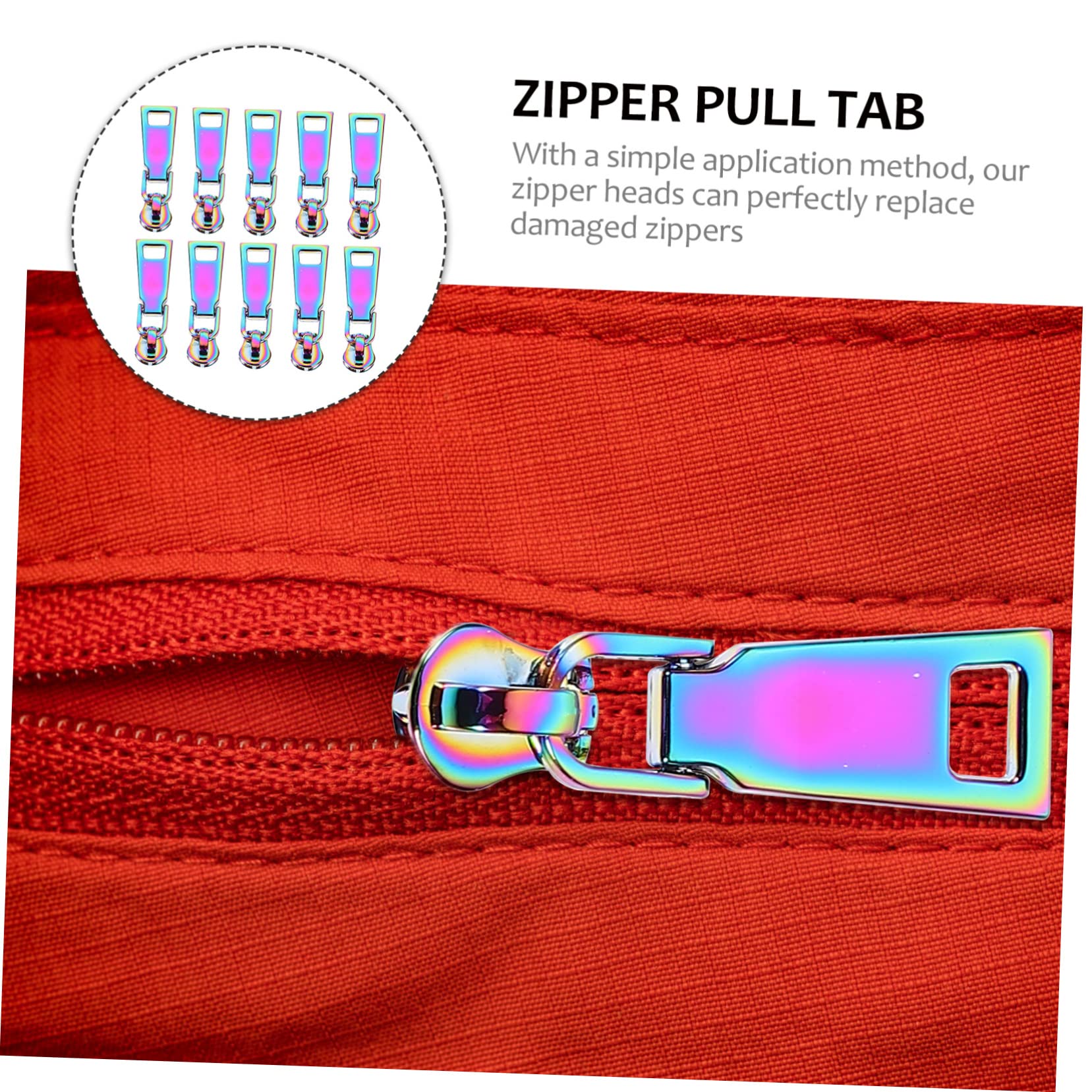 EXCEART 30piezas Coloridos Tiradores De Cremallera Para Mochilas y Equipaje Accesorios Prácticos Para Manualidades y Ropa