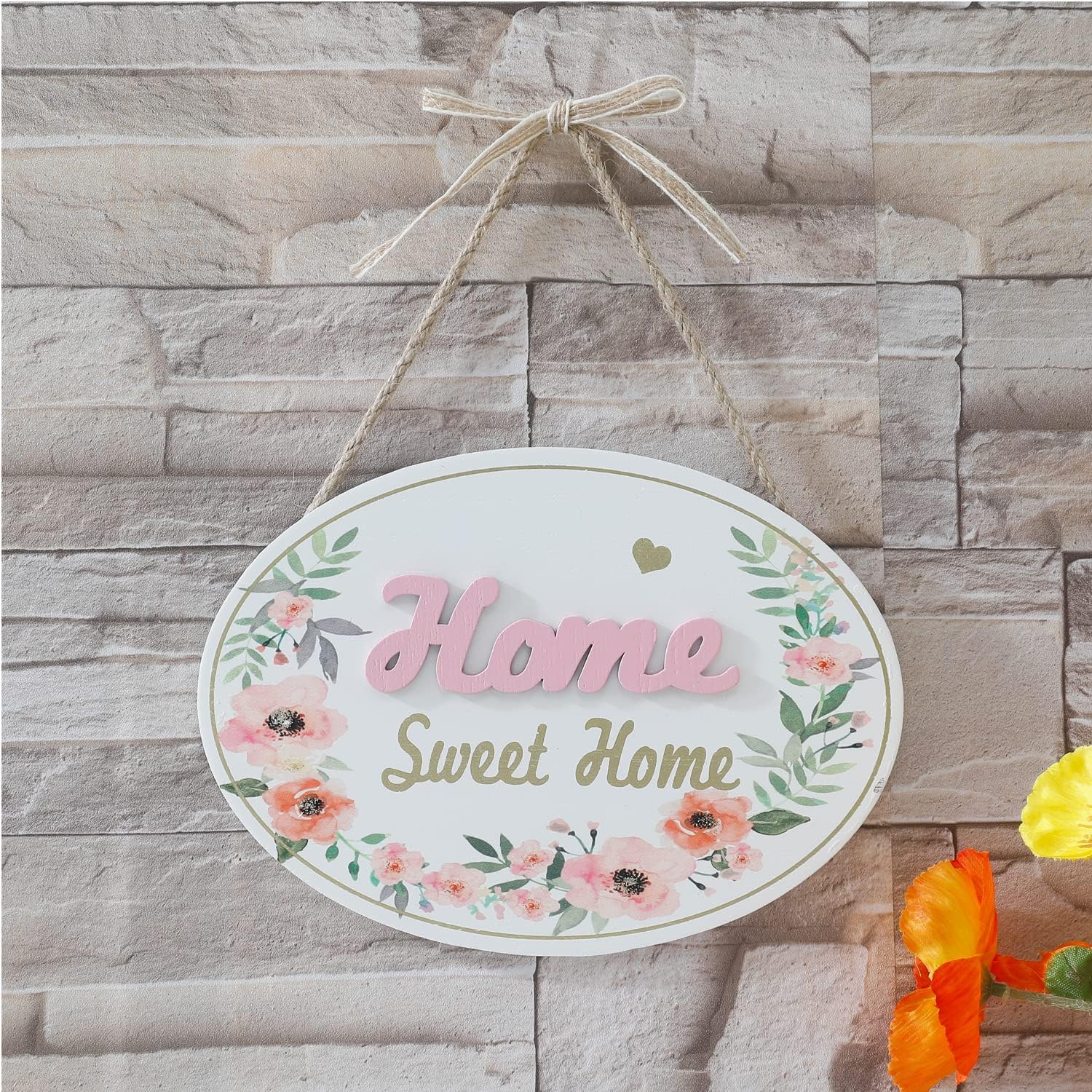 Kuber Industries Door Decor Panel|Wall Hanging Wooden Frame Board (White) 4