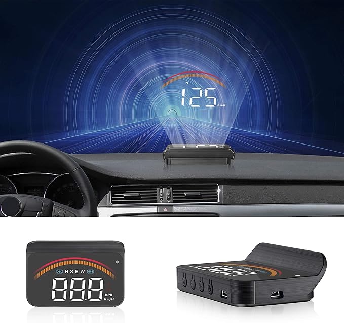 Car Head Up Display, Car Truck OBD2 HUD GPS Speedometer, IKiKin M7 Dual Mode Windshield Projector Car Hud Display For All Cars And Trucks 1146943007