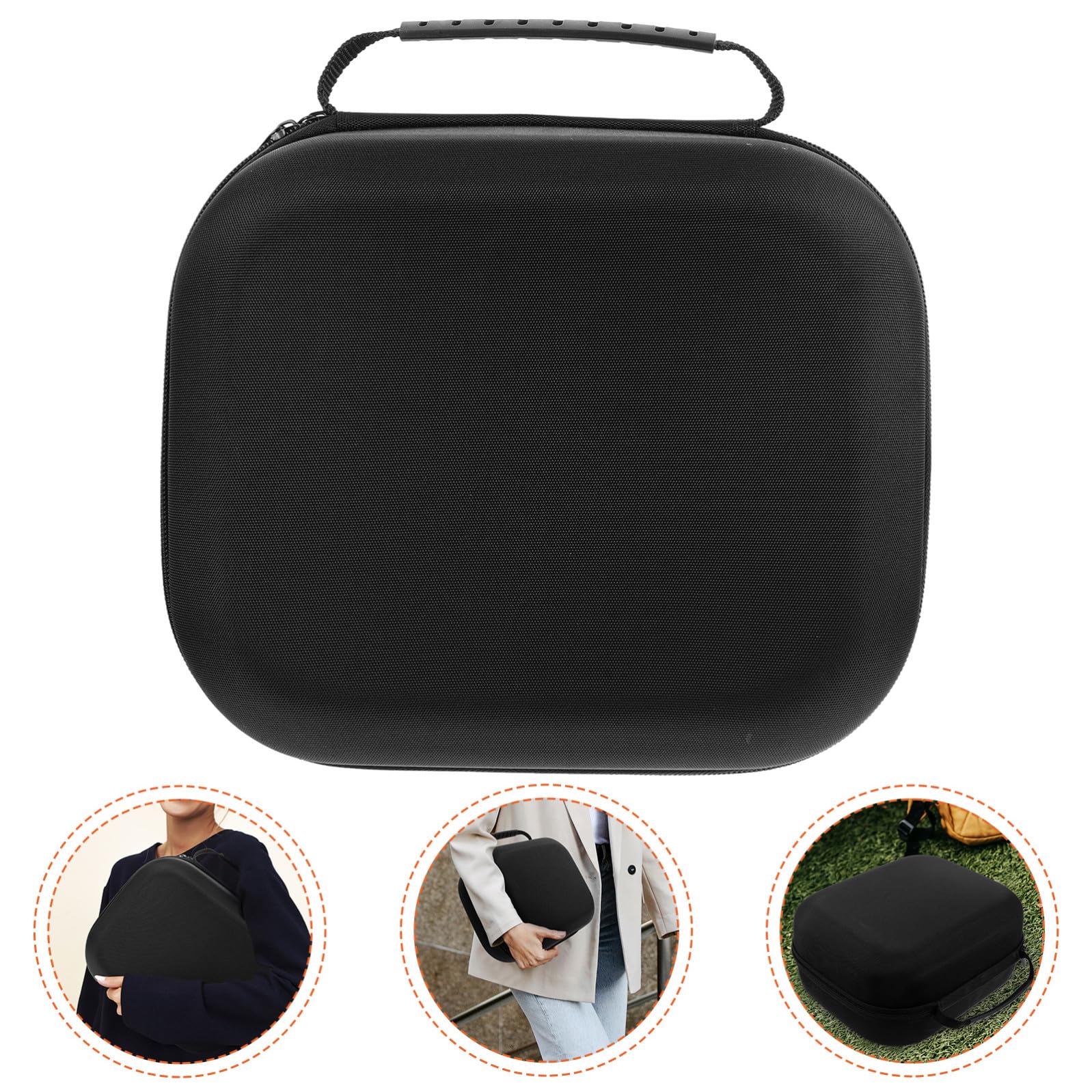 TEHAUX Borsa Protettiva per Occhiali VR in EVA Antishock Portatile per Viaggio e Vita Quotidiana Nero