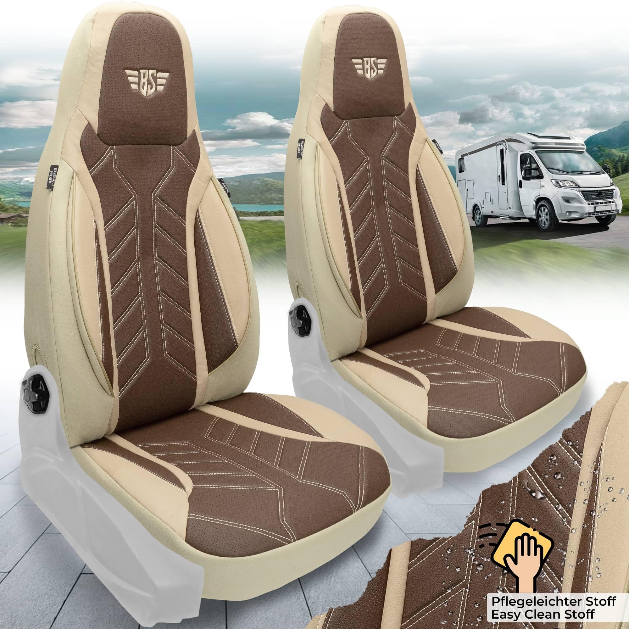 BREMER SITZBEZÜGE Housses de Protection pour Camping-Car Fiat Ducato Jumper Boxer DPL510