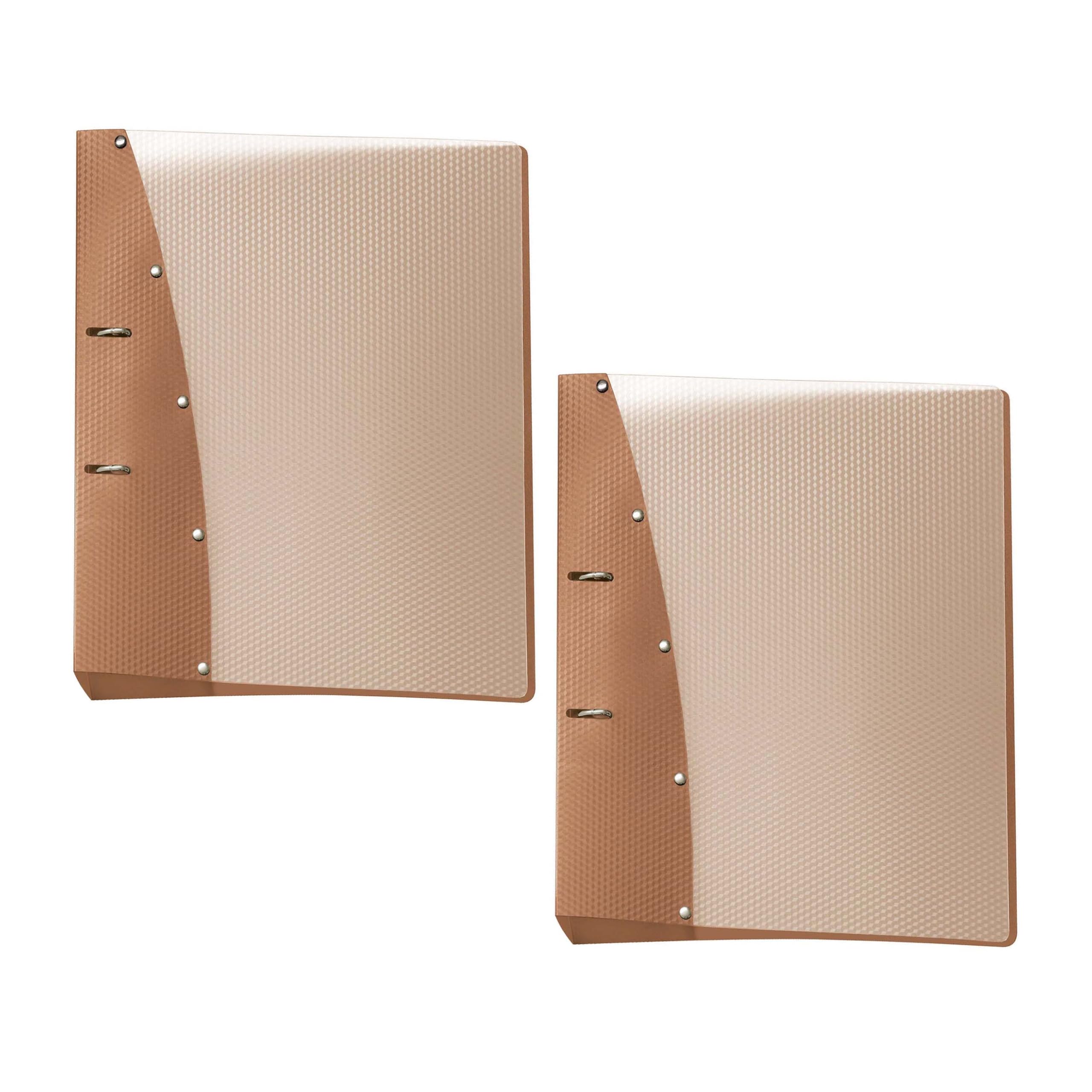 VELOFLEX Diamond 1141460-2 Ring Binder DIN A4 2-Ring Mechanism 20 mm Pack of 2 Brown