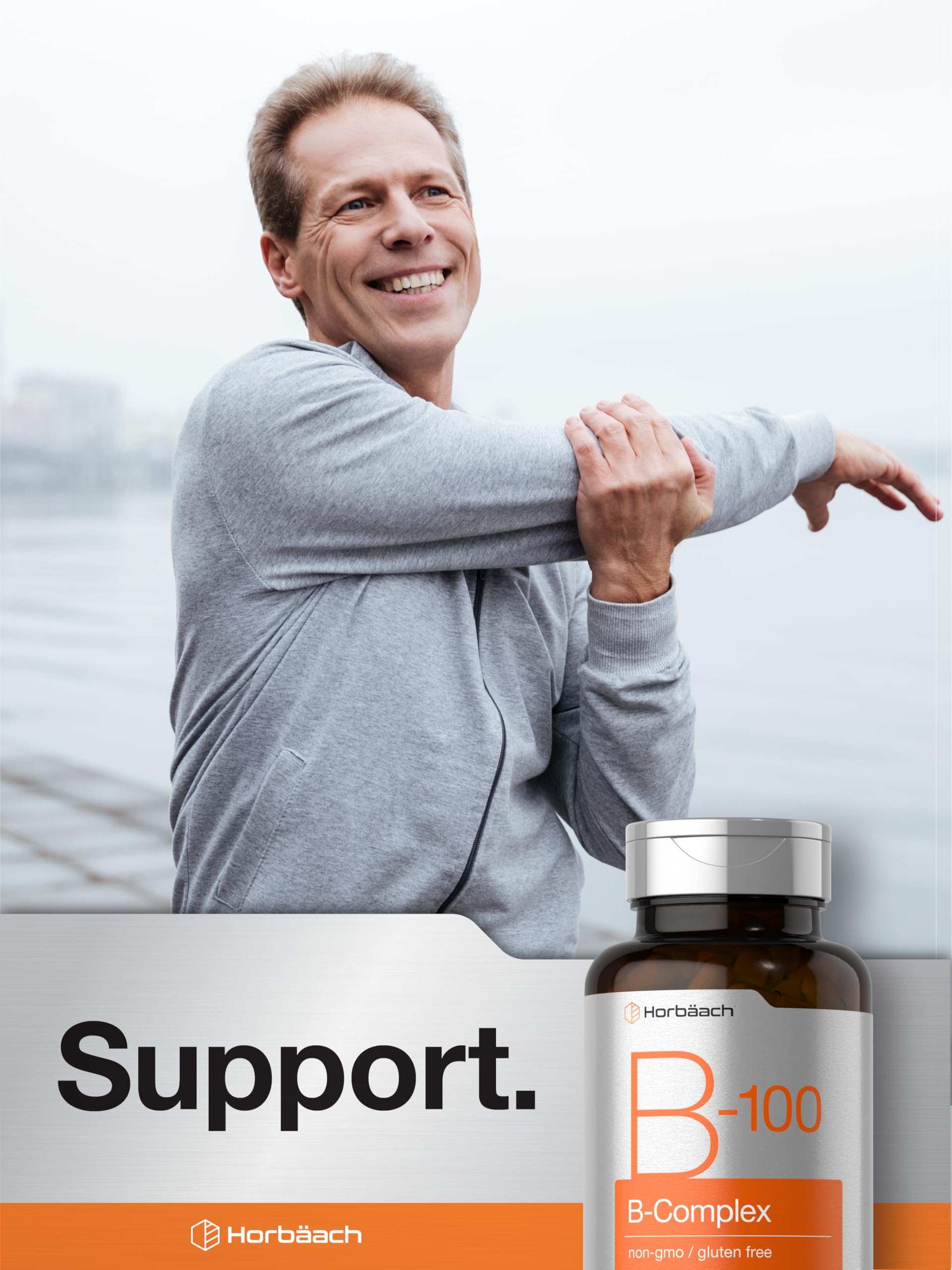 Horbaach Vitamin B-100 Complex | 60 Capsules — Amazon image 6