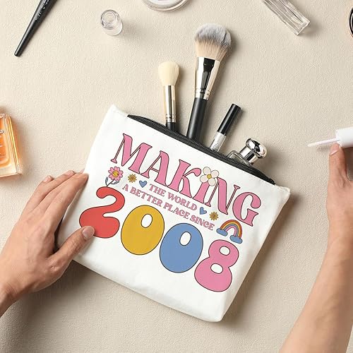 Miniatura 4 de NBIAN Regalos de cumpleaños para mujeres, bolsa de maquillaje, decoraciones de cumpleaños, regalos de cumpleaños para mujeres, mamá, abuela, tía,