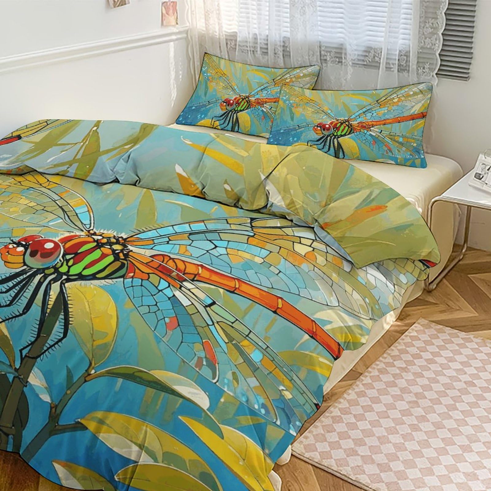 Couette pour grand lit parure de lit 3 pièces épaisse contre le froid avec couvre-lit