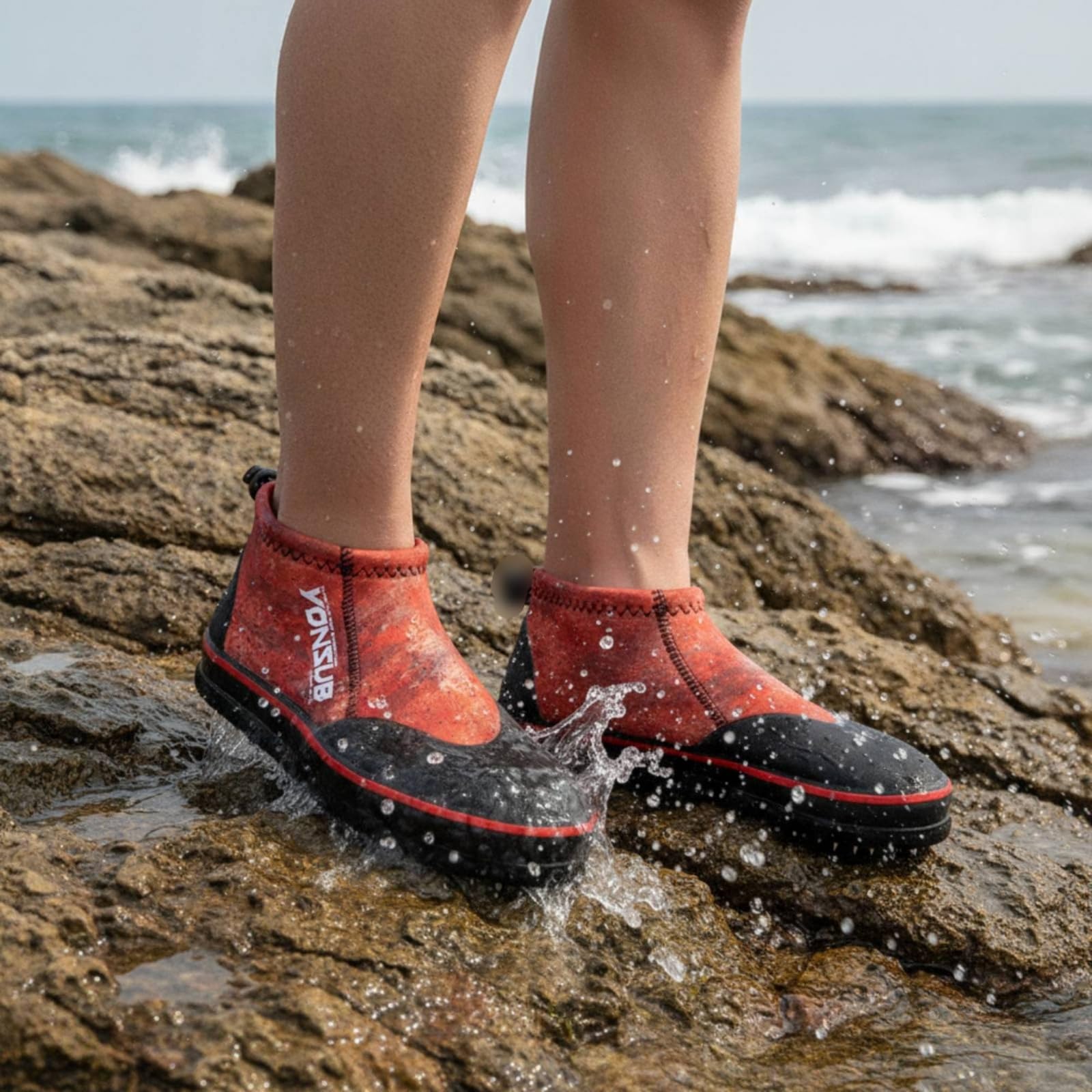 Qianly Zapatos Pesca Antislizamiento Escarpín Secado Rápido Caminata en Agua para Pescadores, Verde, Color to 12, Numeric_37