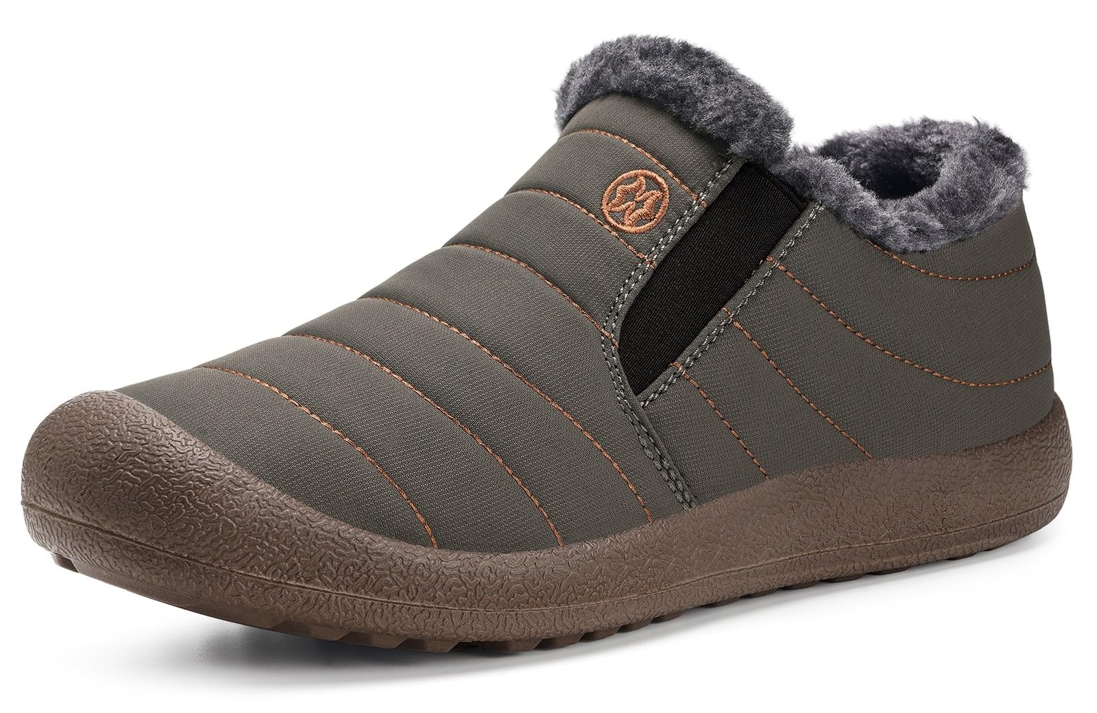 Womens Mens Snow Boots Winter Shoes Slip On Ankle Booties Anti-Slip Water Resistant Fully Fur Lined Outdoor Sneakers