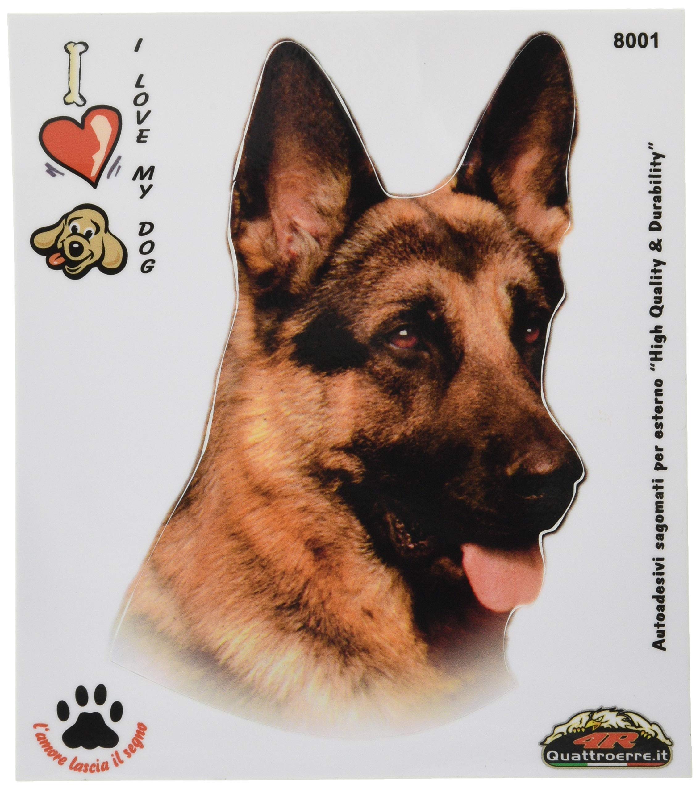 Sticker German Shepherd Dog on Board Table