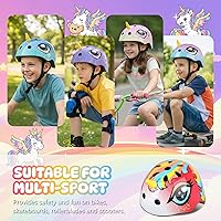 Vista 22 de Casco de bicicleta para niños pequeños, ajustable y multideportivo para niños y niñas, 2 tamaños