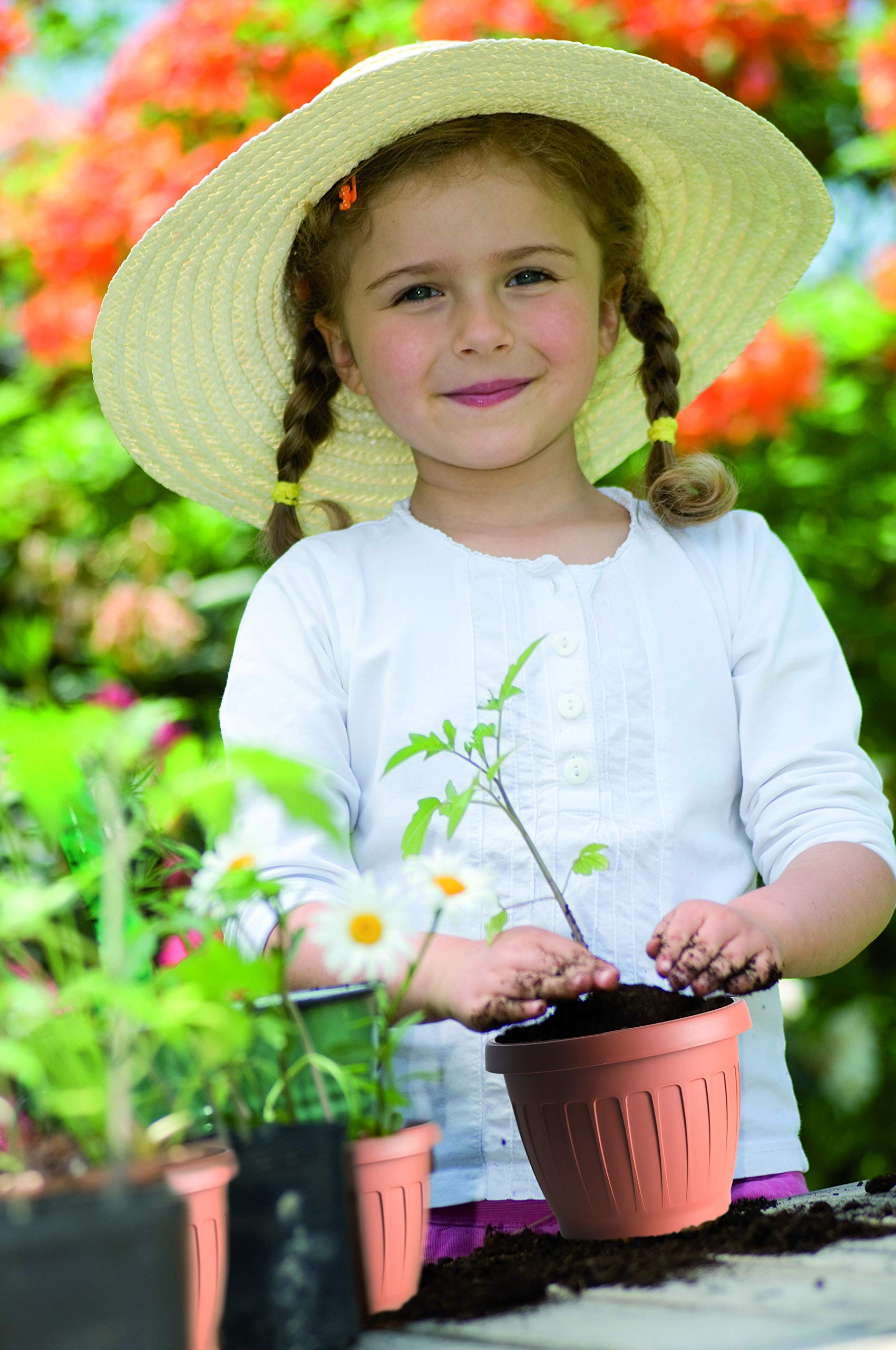 Bama - Pot Rond Couleur Terre 70 cm