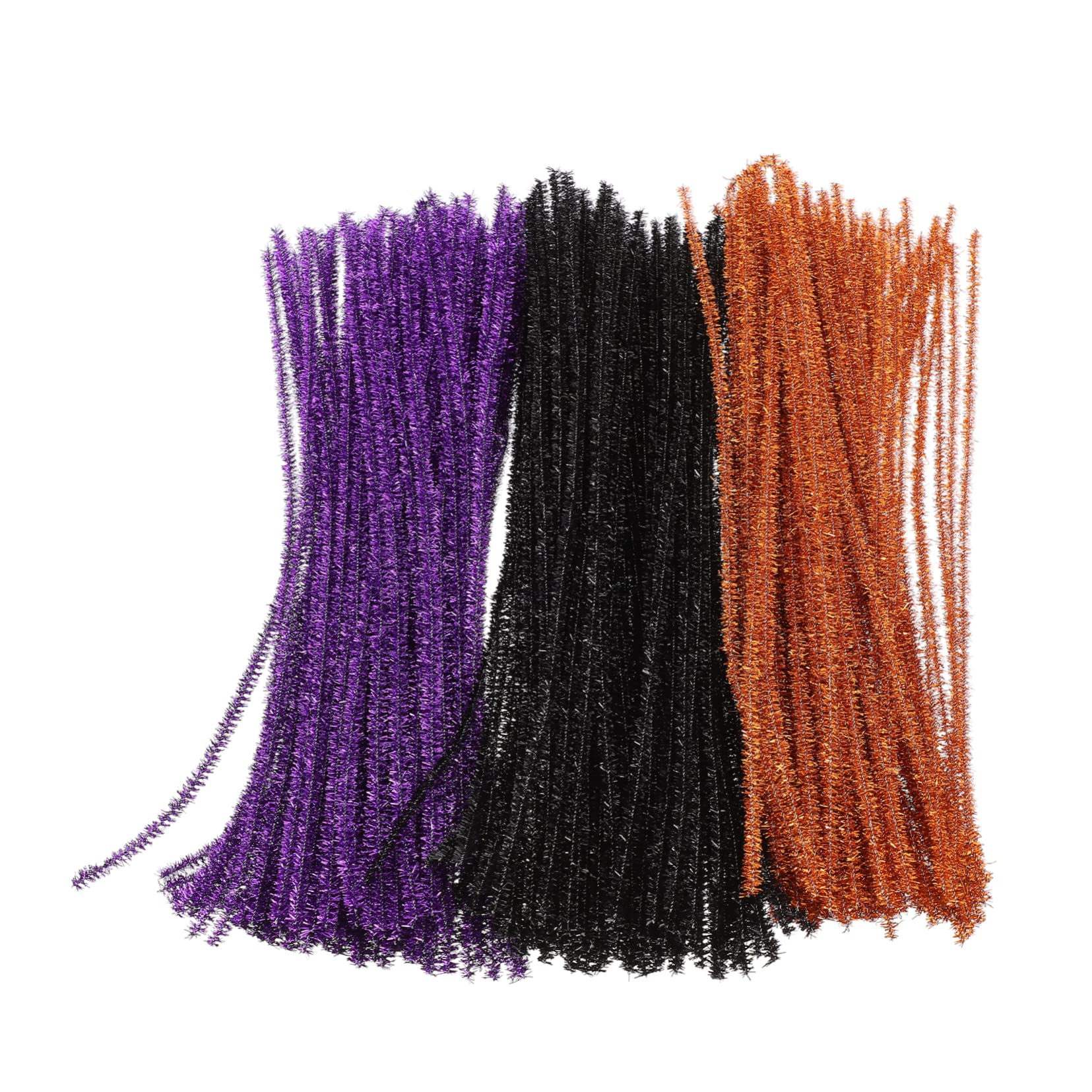 Holibanna 300Pcs Glitter Chenille Stems Tinsel Crafting Rods for DIY Arts Decorations Versatile Craft Supplies for Creative Projects Random Color