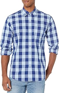 Amazon Essentials Herren Langärmeliges Casual Popeline Hemd