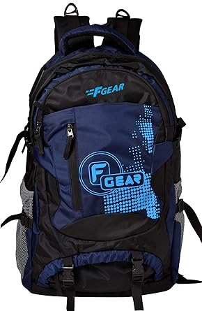 F Gear Orion 46L Large Trekking Backpack Rucksack Bag for Men Women Unisex Water resistant|Laptop Sleeve|Light Weight|Hiking Daypack Weekender overnighter Camping Outdoor Bag