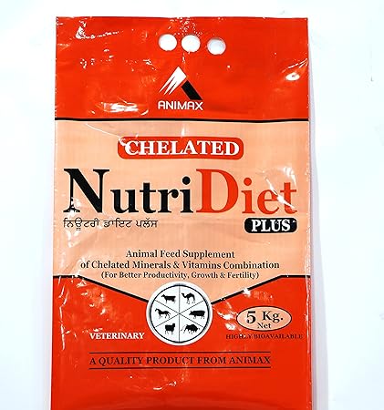 LDM NUTRIDIET Plus Animals Nutrition Mineral Mixture Pet Health Supplements (5kg), Brown