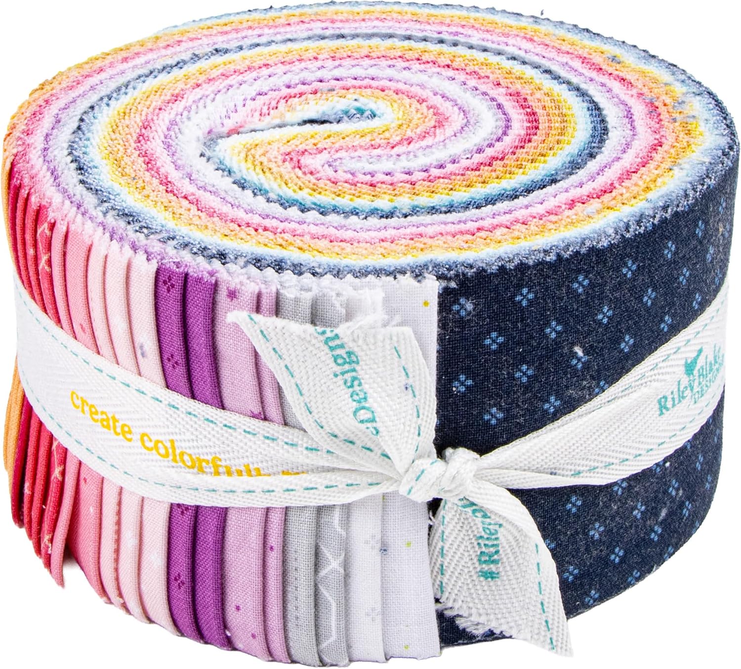 Fran Gulick Essence Rolie Polie 40 2.5-inch Strips Jelly Roll Riley Blake Designs RP-16460-40