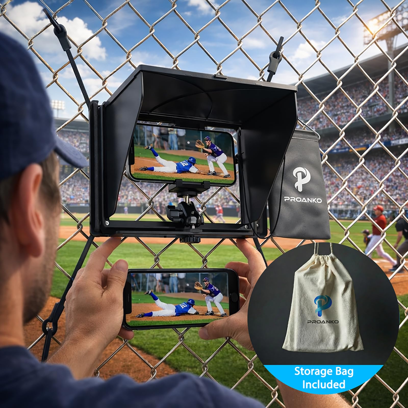 Kit de montaje para cambiar el juego, soporte de valla para teléfono celular con pantalla