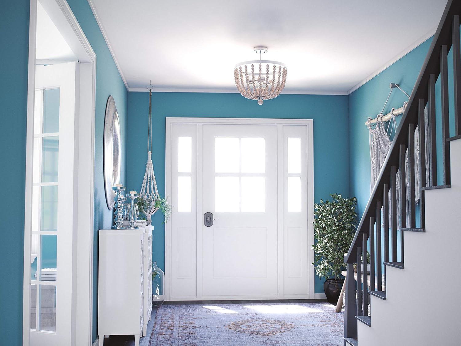 Black Friday - 40% OFF Kenroy Home 93136BS Casual Chandeliers, 17 Inch Height, 16 Inch Diameter, Brushed Steel Finish w/Distressed White Wood Beads Crazy Deals Kenroy Home 93136BS Casual Chandeliers, 17 Inch Height, 16 Inch Diameter, Brushed Steel Finish w/Distressed White Wood Beads